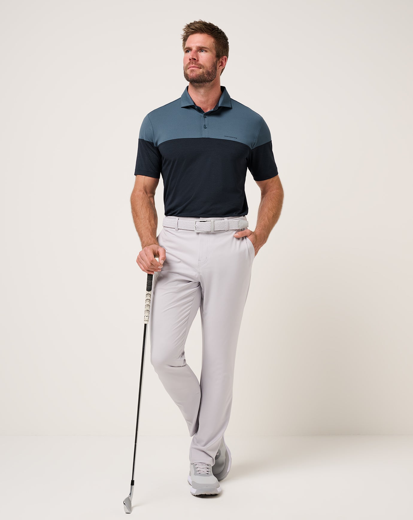Travis Mathew For sale | Heater Pro Color Block Polo