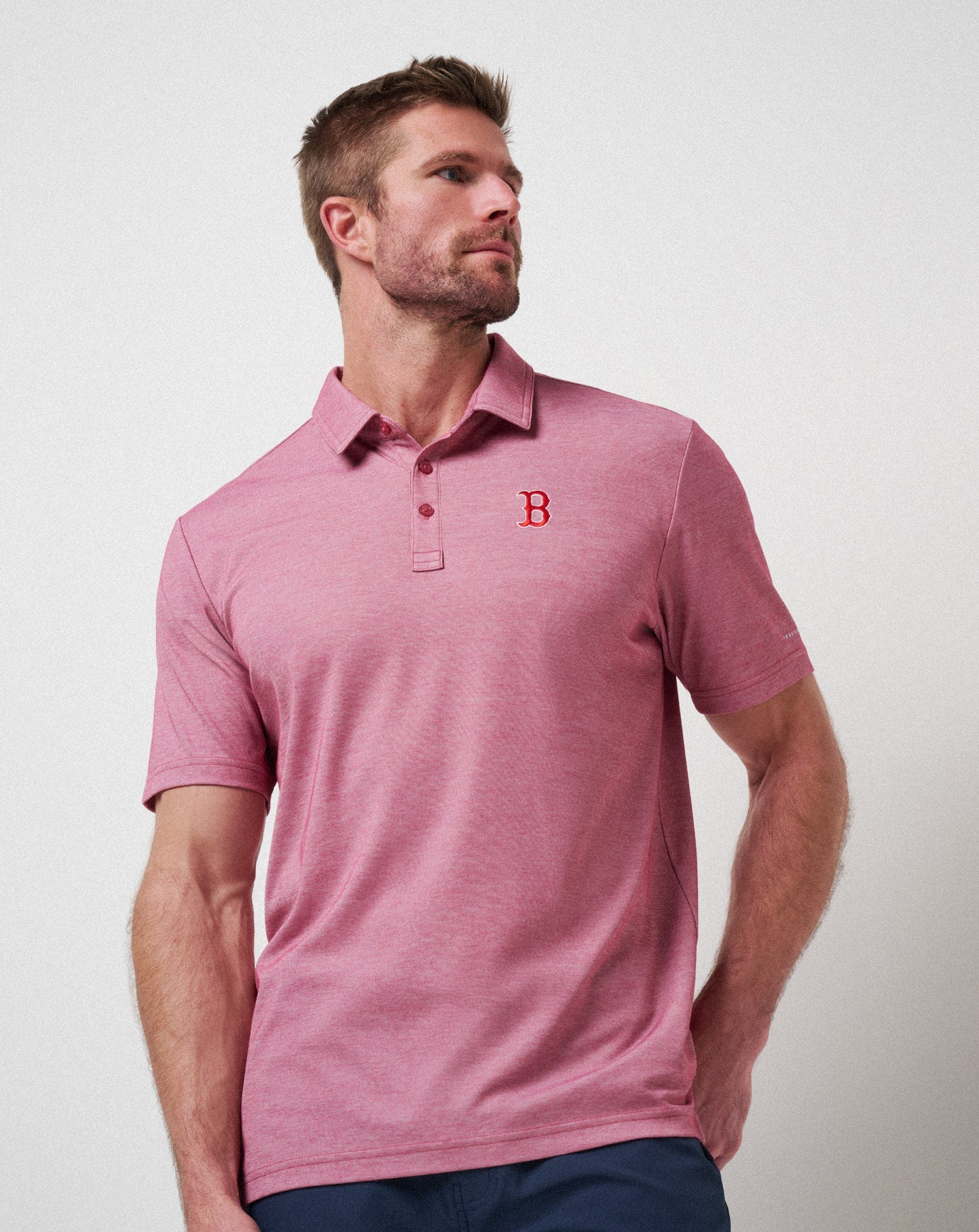 Travis Mathew Discount | Boston Red Sox Playoff Pitch Polo