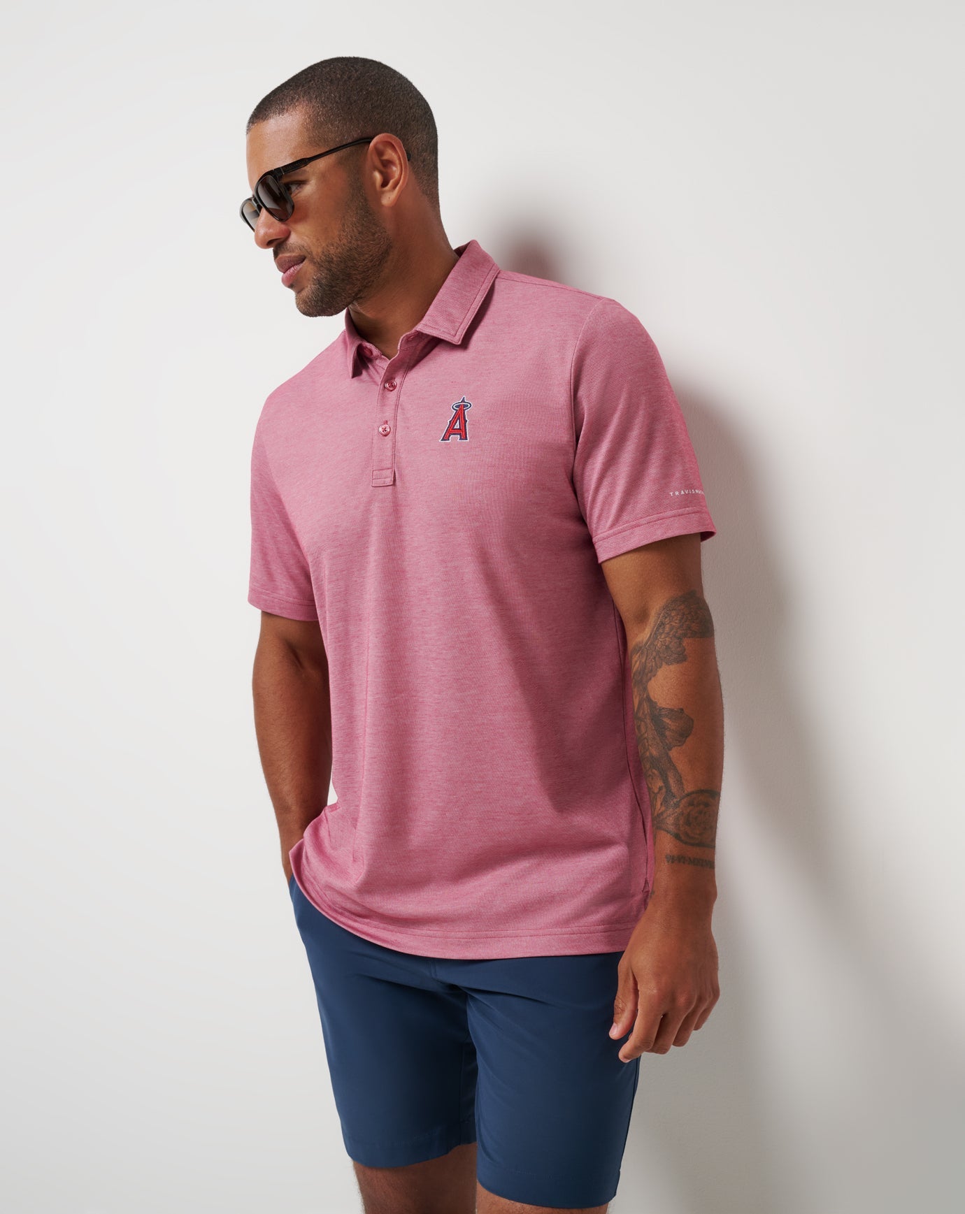 Travis Mathew Hot sale | Los Angeles Angels Playoff Pitch Polo
