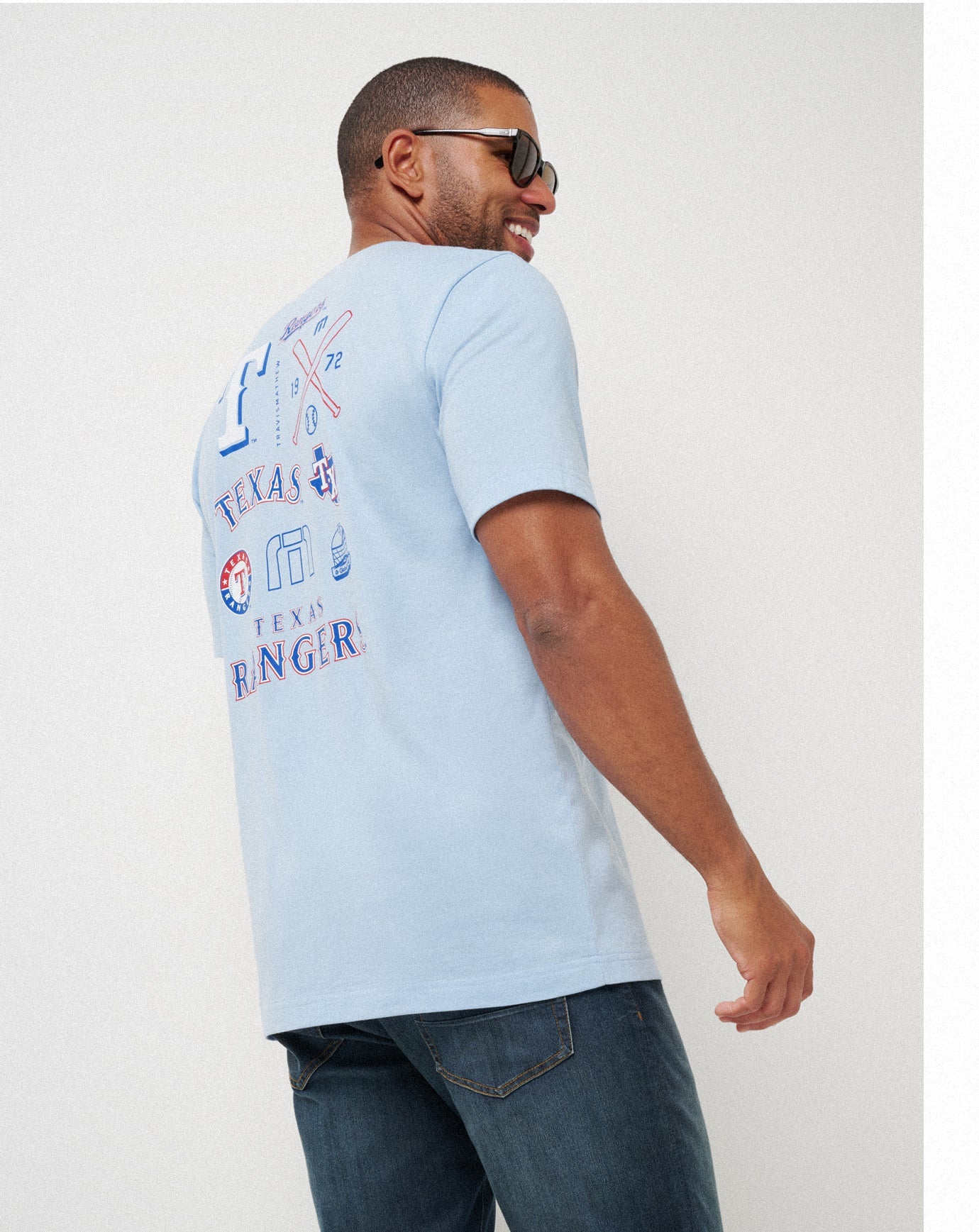 Travis Mathew New | Texas Rangers Friendly Rivalry Tee