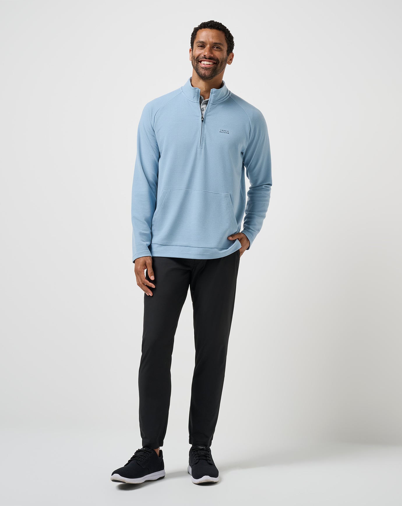 Travis Mathew Sale | Performance Waffle Quarter Zip