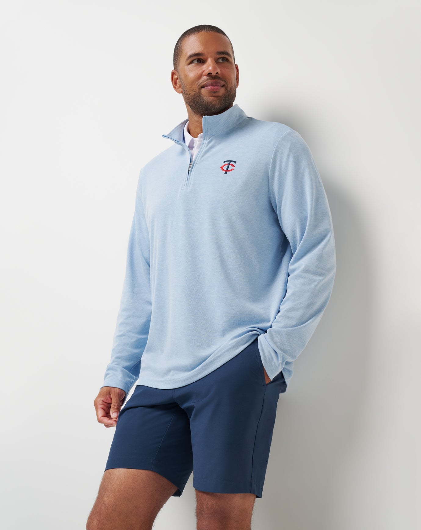 Travis Mathew Outlet | Minnesota Twins Time To Tailgate Quarter Zip