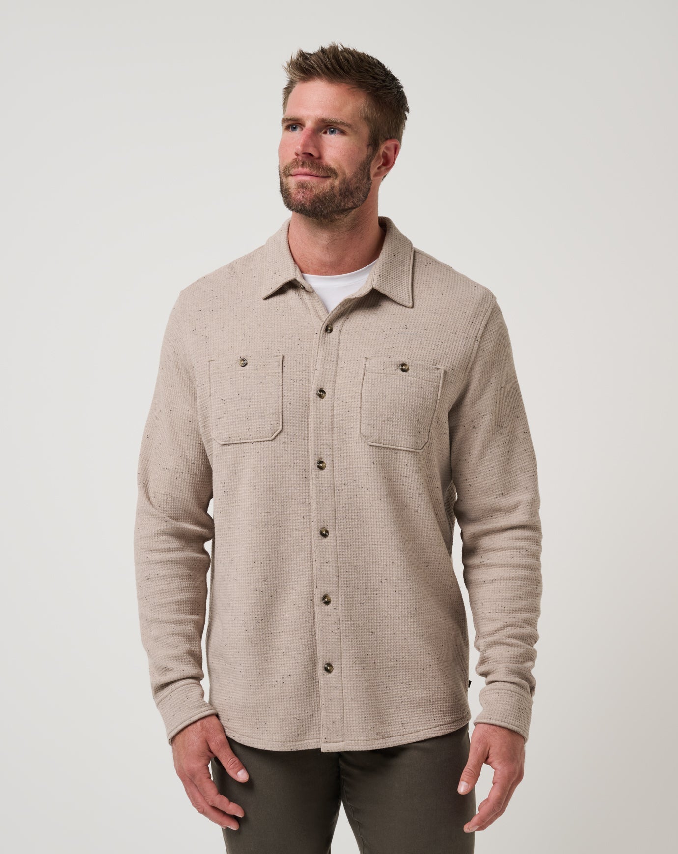 Travis Mathew Hot sale | Cloud Waffle Shirt Jacket