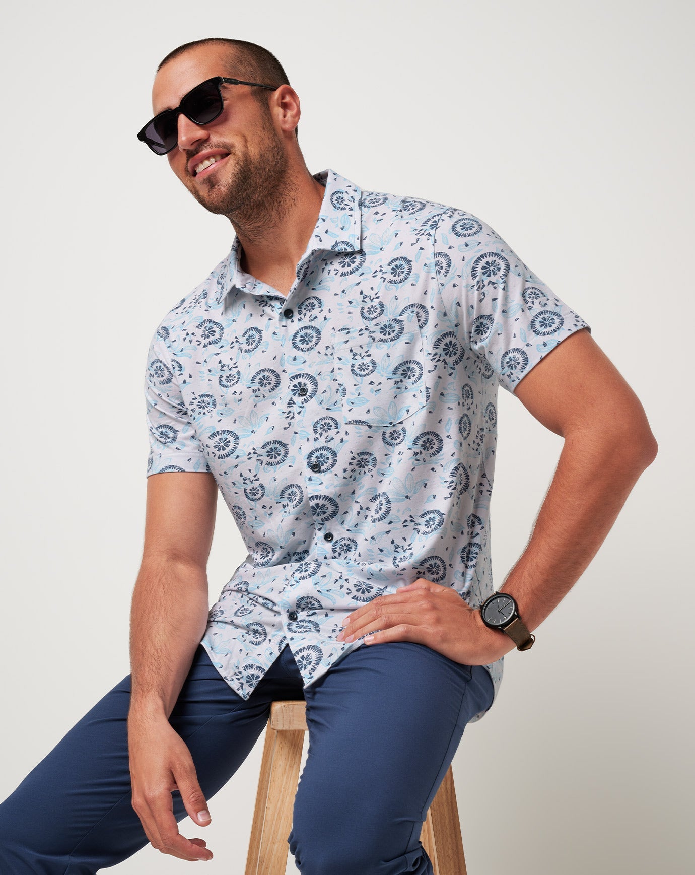 Travis Mathew Online | Knit Flourish Button-Up