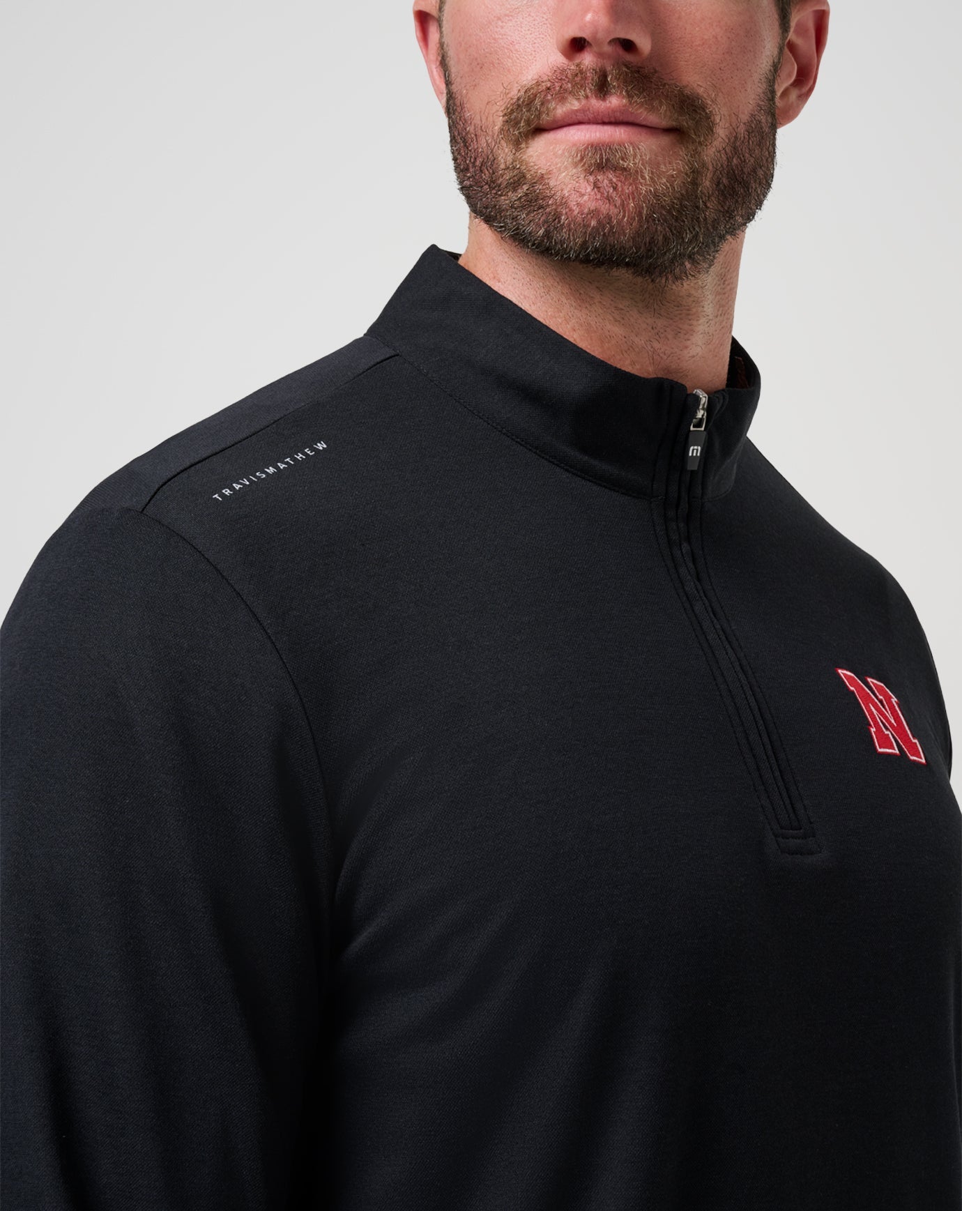 Travis Mathew Online | Nebraska Time To Tailgate Quarter Zip