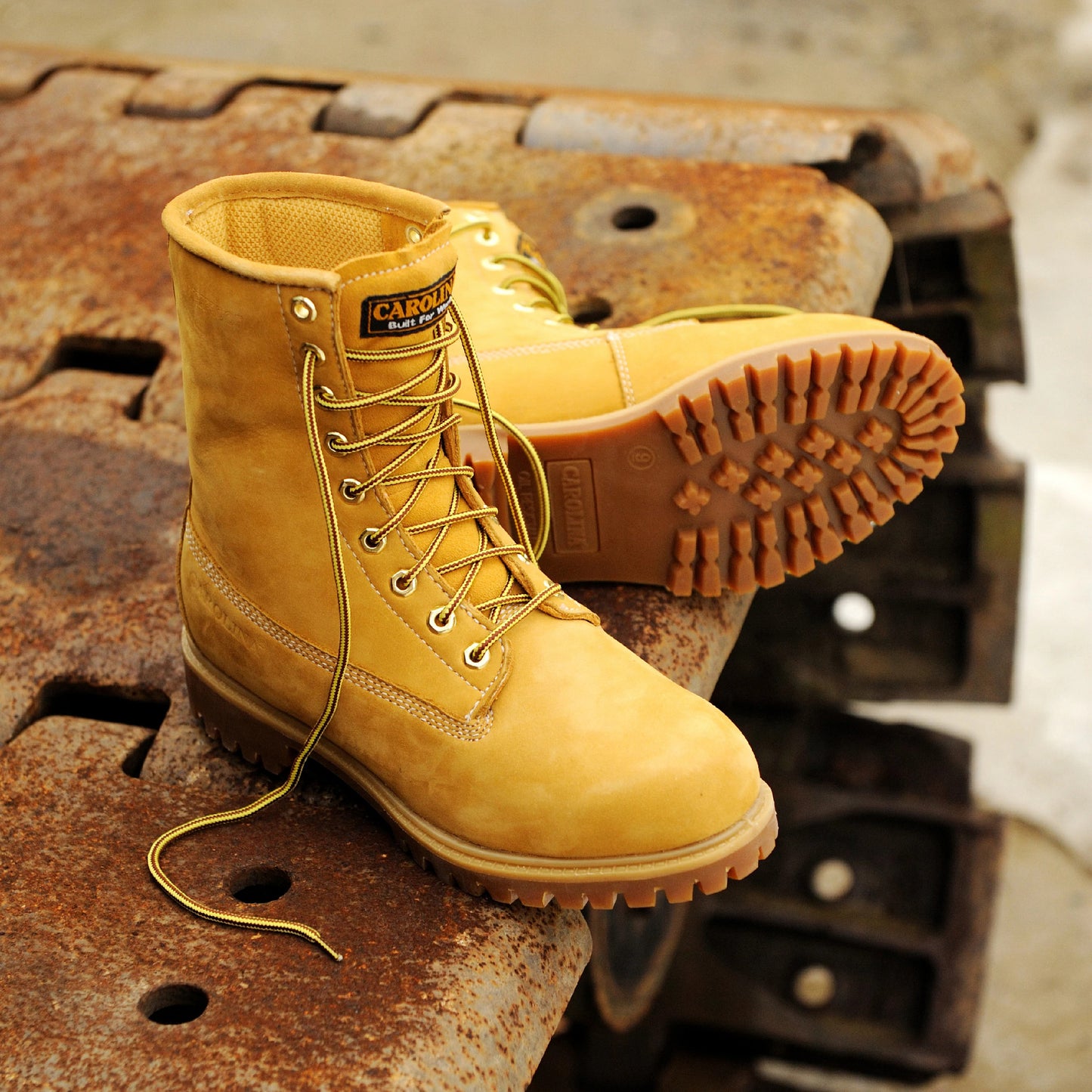 Carolina Boot Journeyman 8" Soft Toe Insulated Waterproof Work Boot Yellow