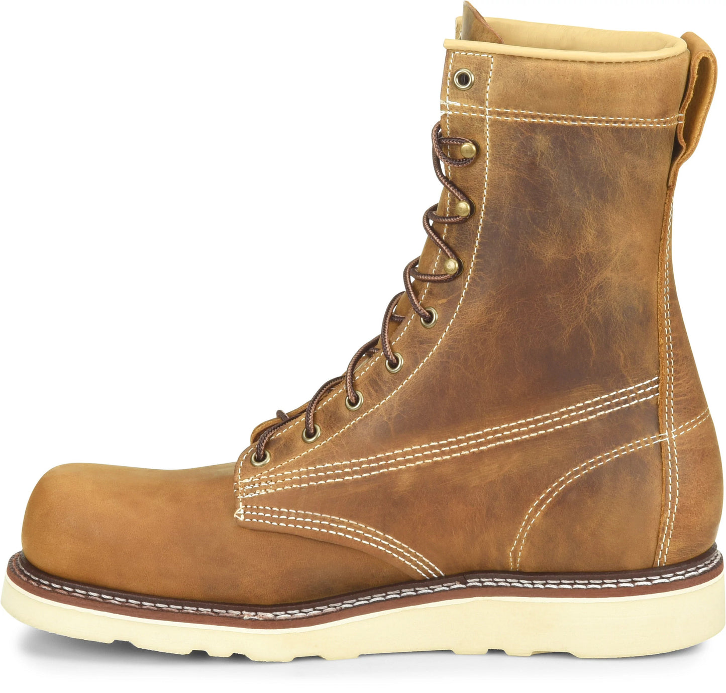 Carolina Boot Amp Usa 8" Steel Toe Work Boot Brown
