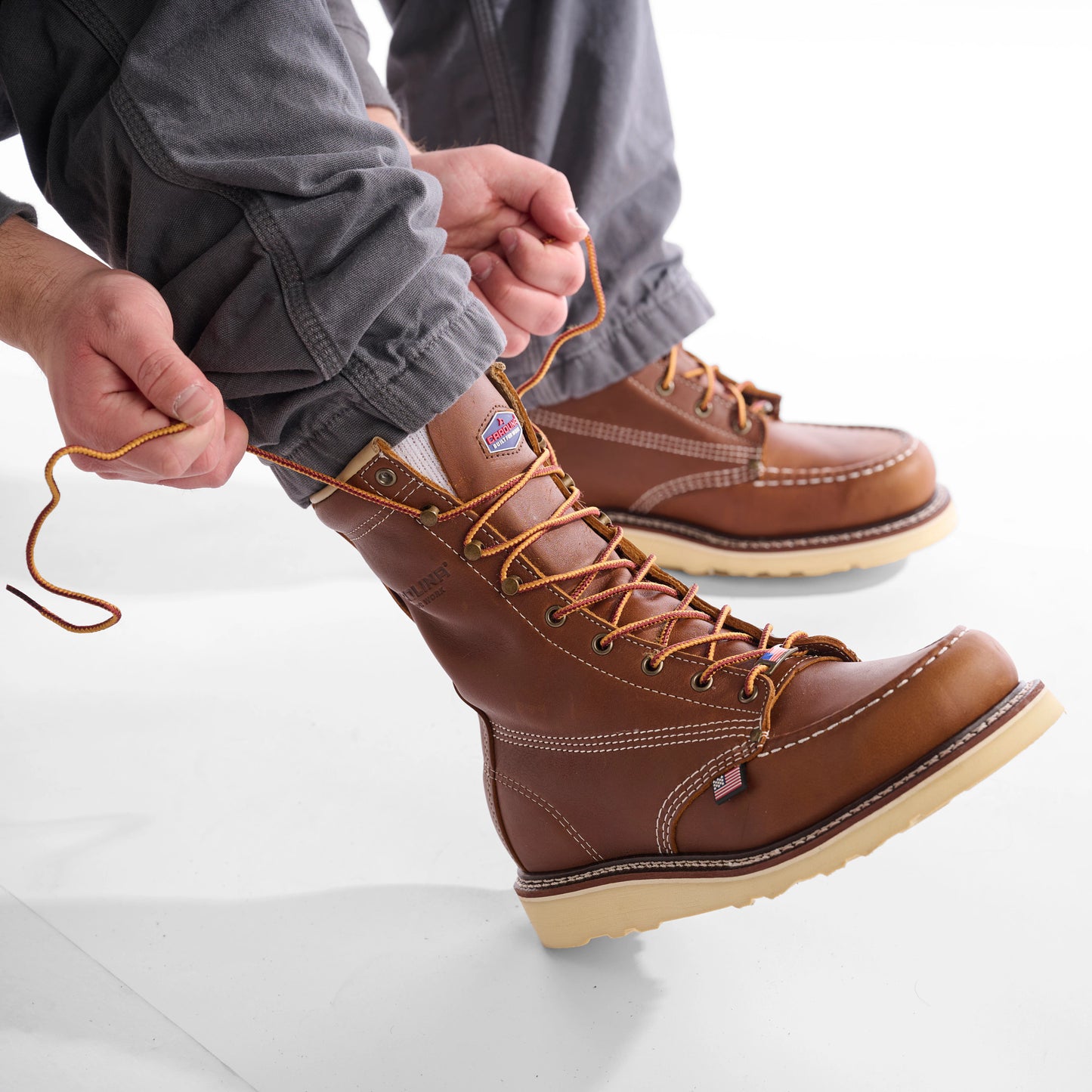Carolina Boot Amp 8" Soft Toe Tobacco