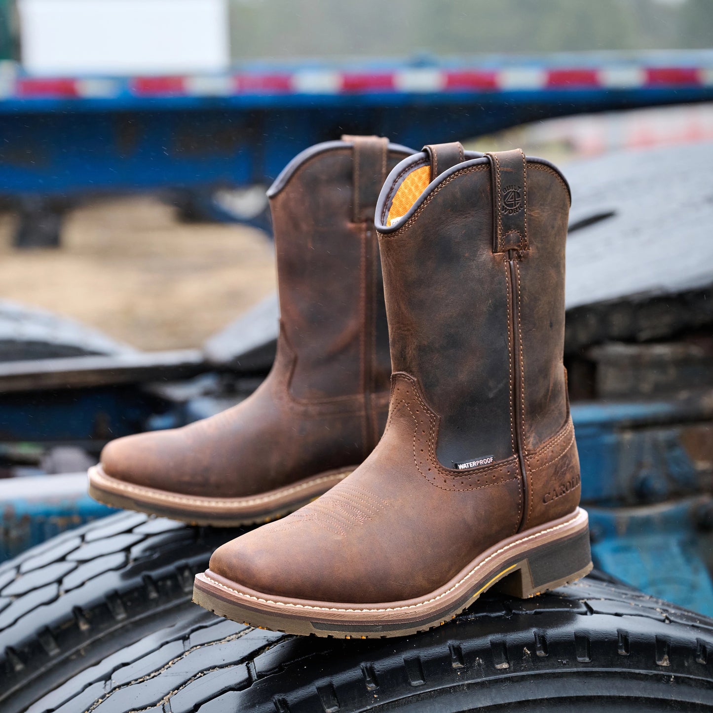 Carolina Boot Anchor 10" Soft Toe Waterproof Roper Brown