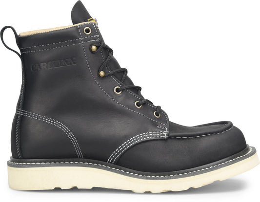 Carolina Boot Amp Mx 6" Moc Toe Work Boot Black