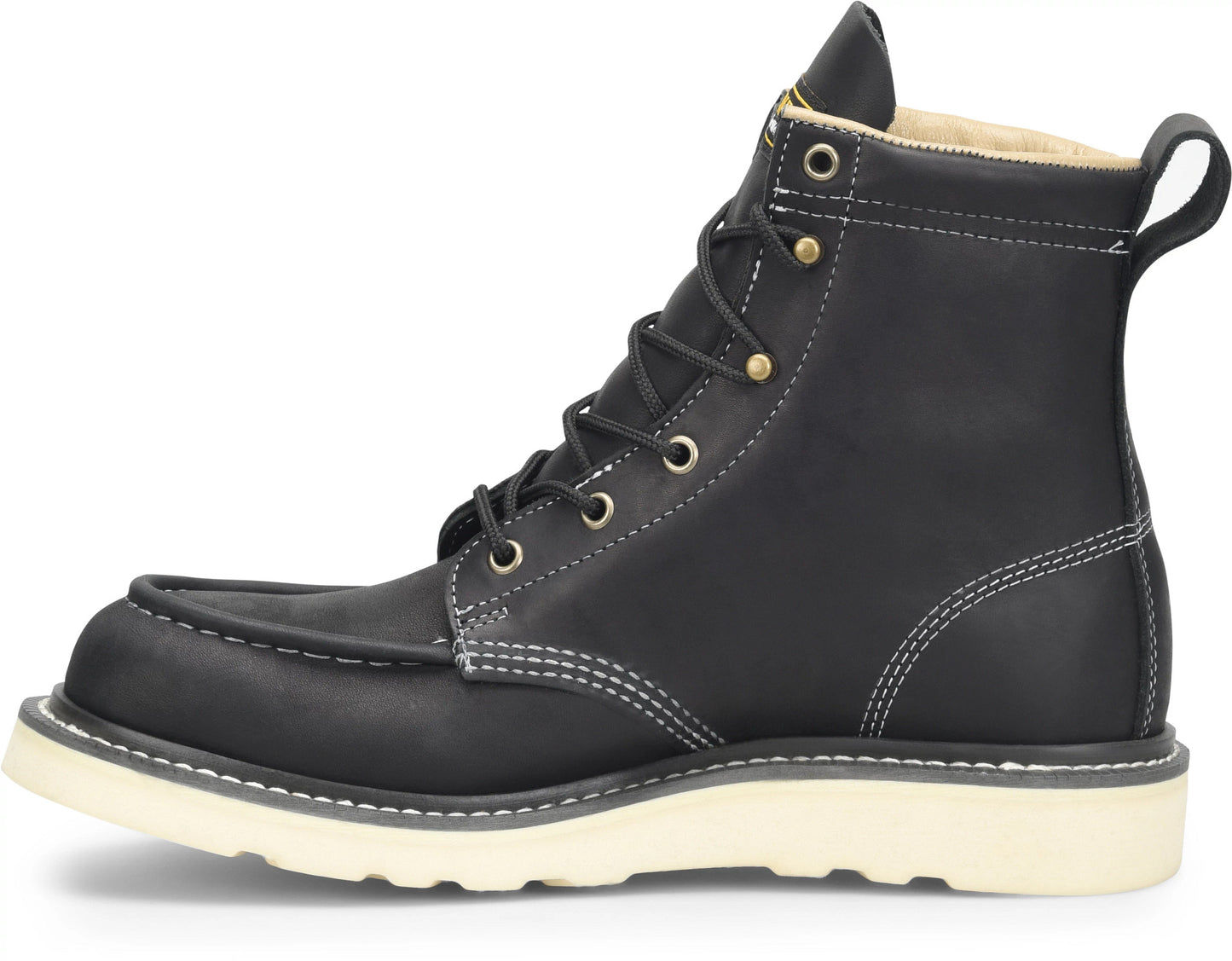 Carolina Boot Amp Mx 6" Moc Toe Work Boot Black
