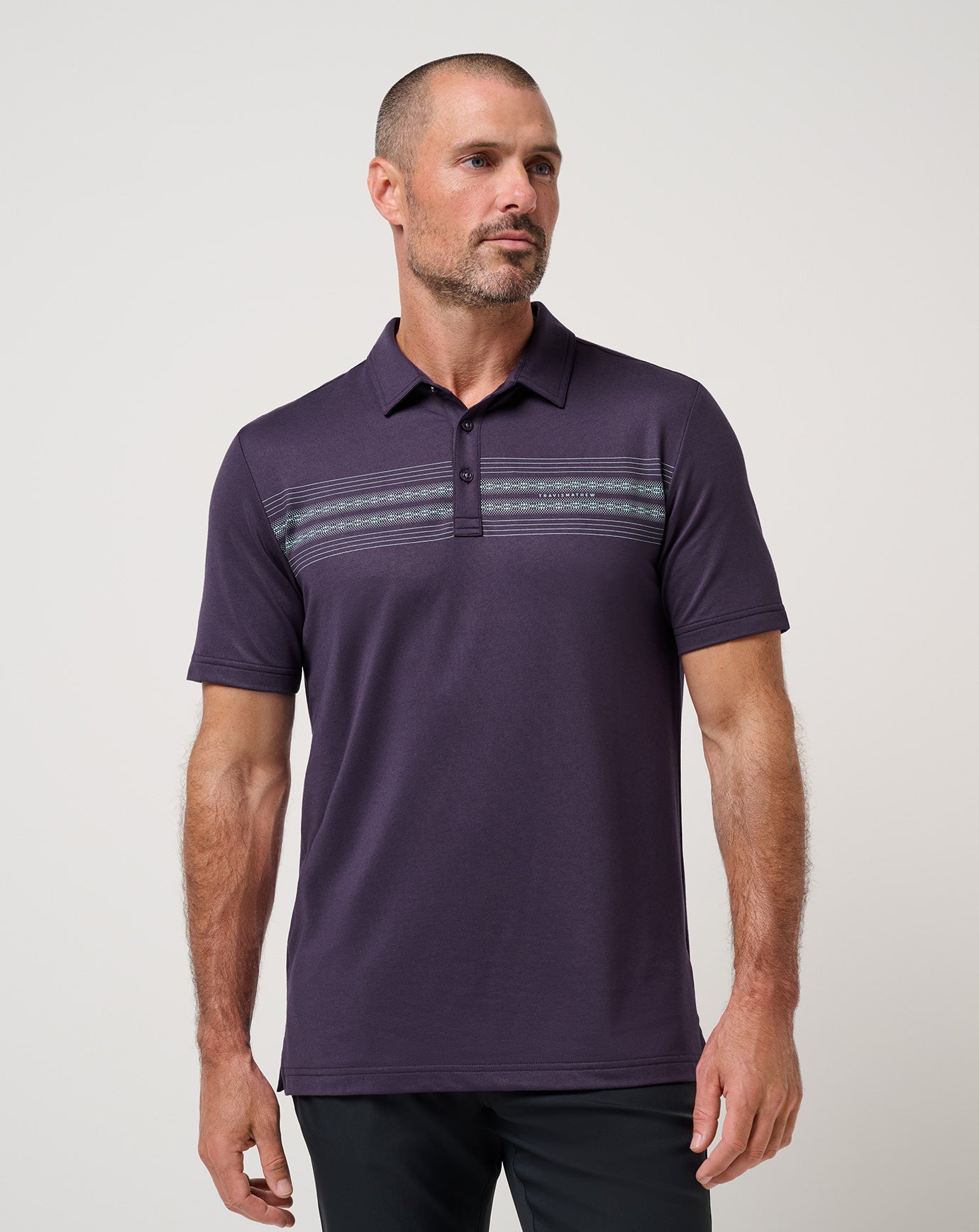 Travis Mathew Hot sale | Featherweight Chest Stripe Polo