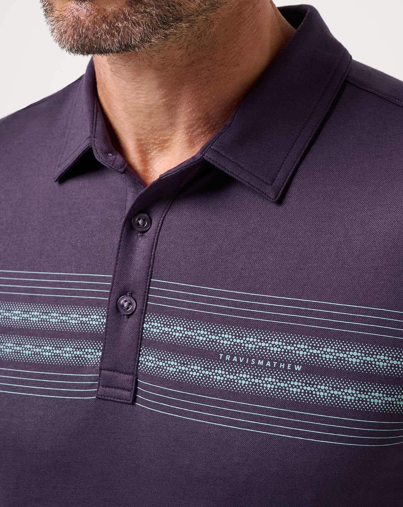 Travis Mathew Hot sale | Featherweight Chest Stripe Polo