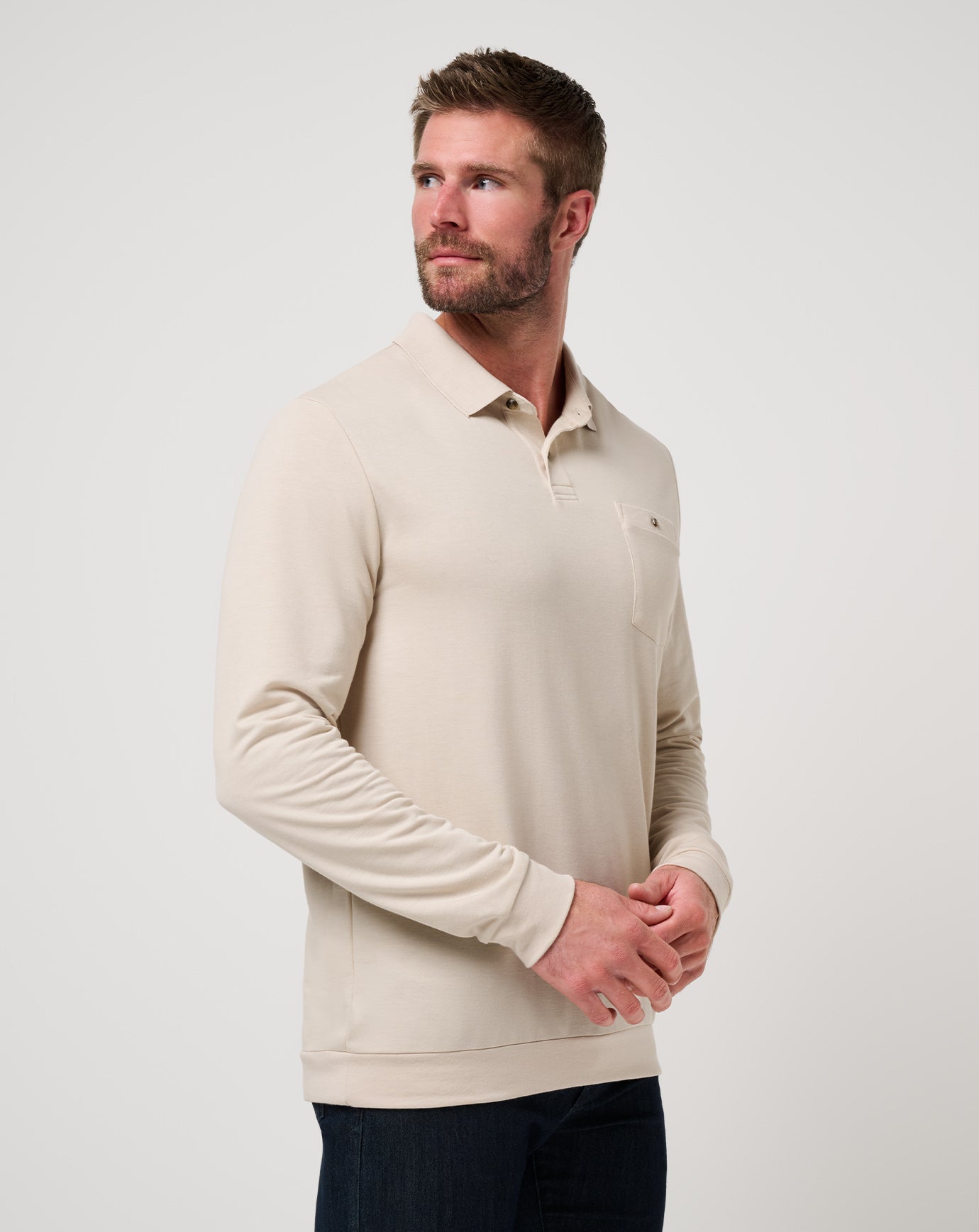 Travis Mathew Online | December First Long Sleeve Polo