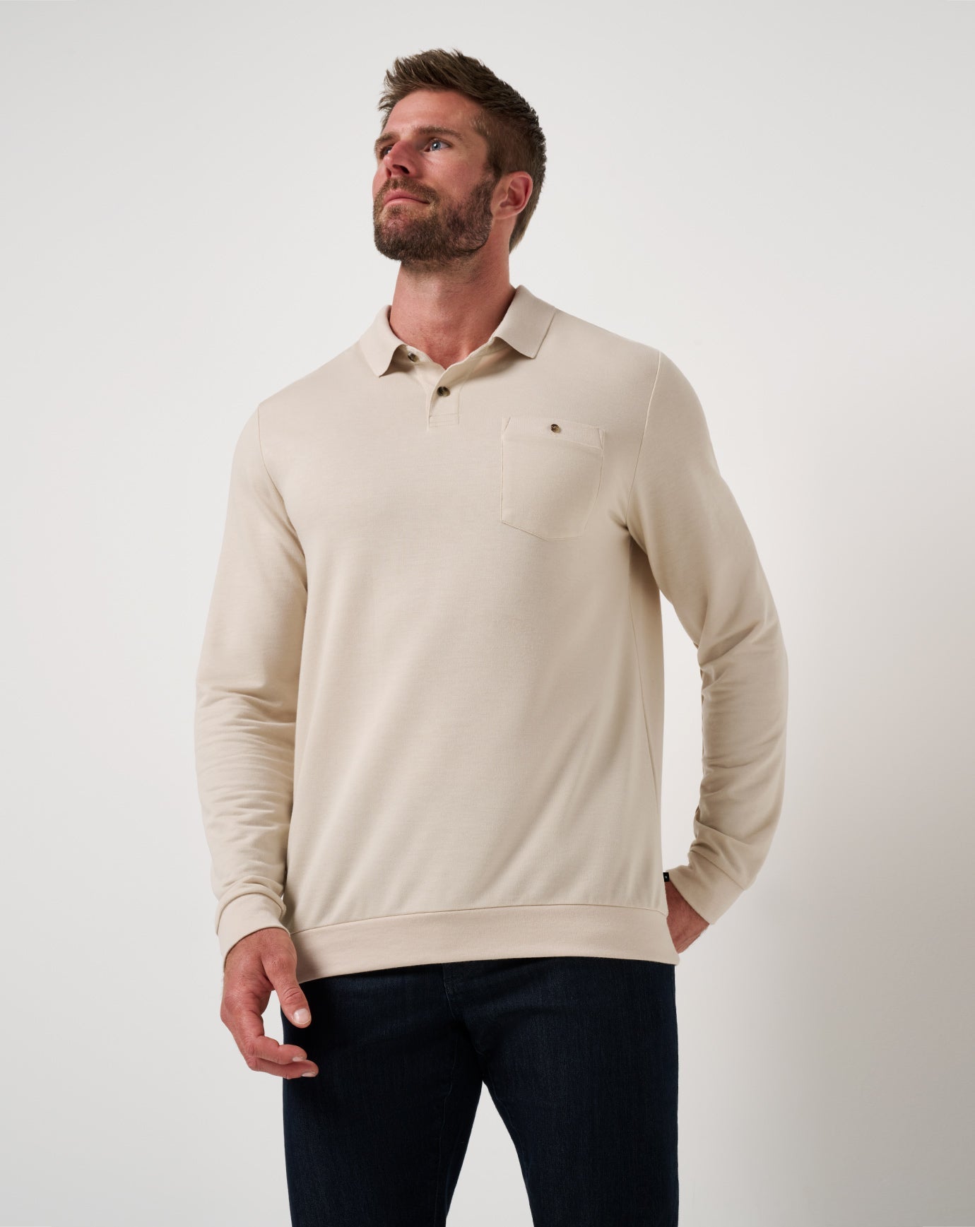 Travis Mathew Online | December First Long Sleeve Polo