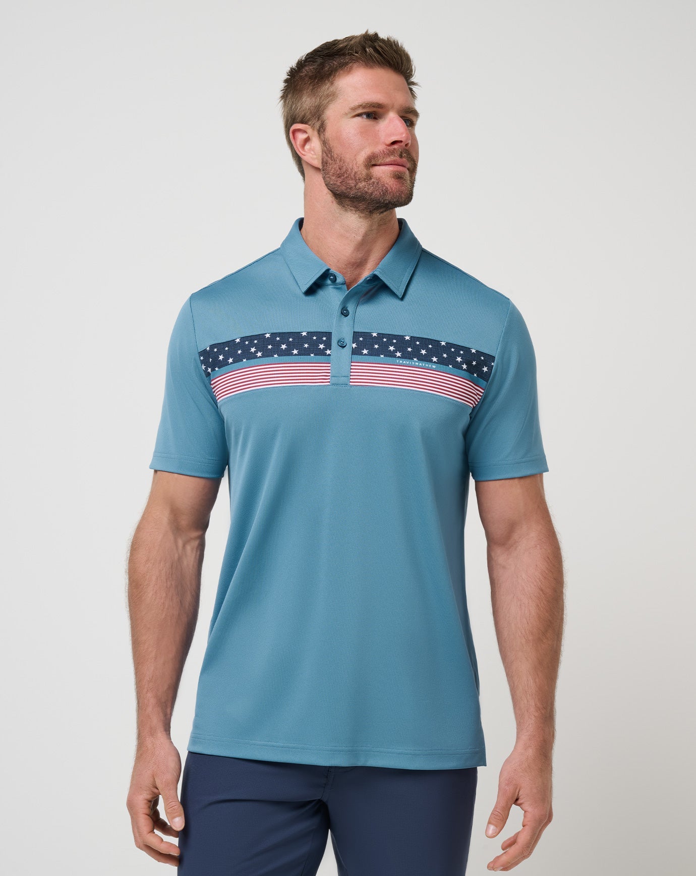 Travis Mathew Outlet | Good Good Patriot Polo
