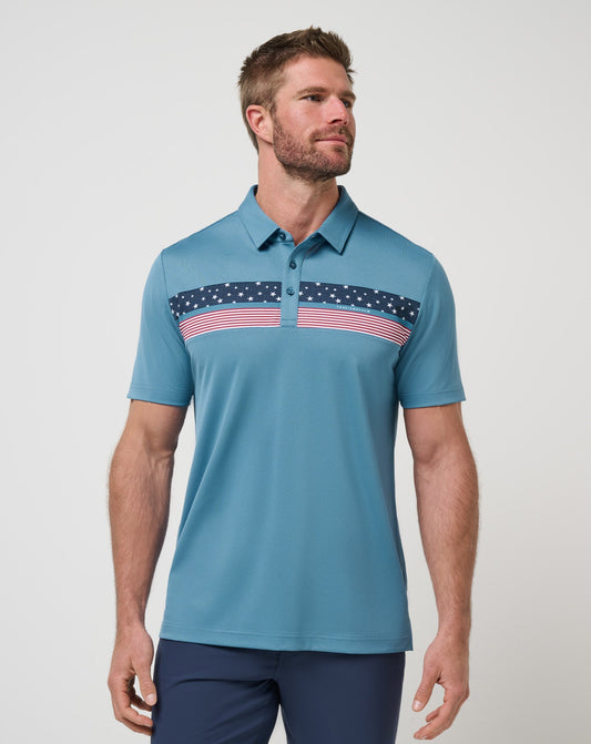 Travis Mathew Outlet | Good Good Patriot Polo