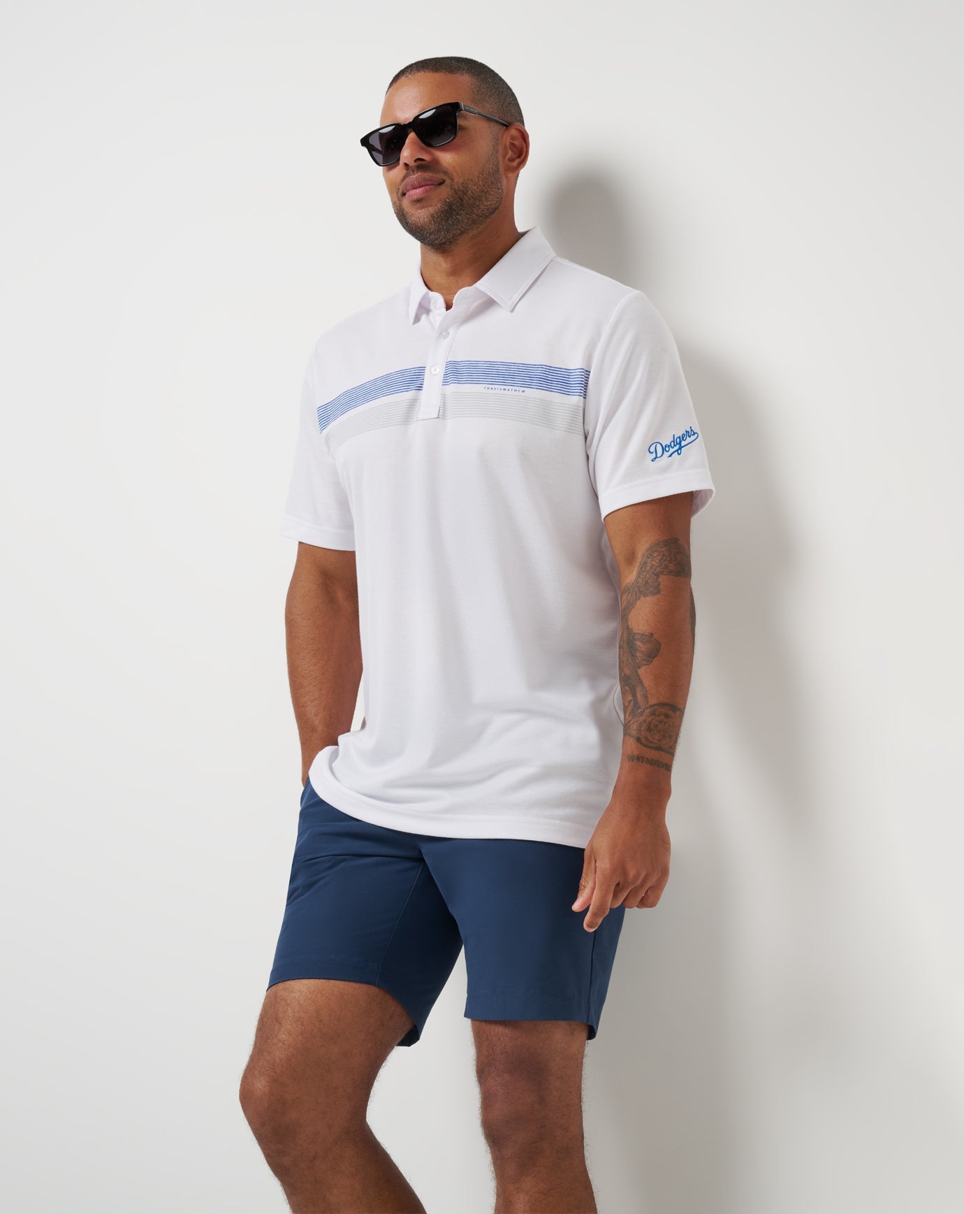 Travis Mathew Hot sale | Los Angeles Dodgers Top Recruit Polo