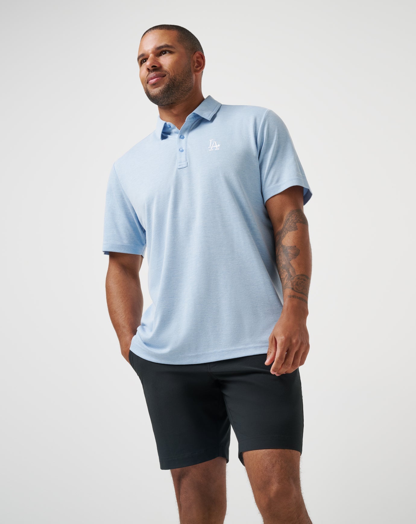 Travis Mathew On Sale | Los Angeles Dodgers Playoff Pitch Polo