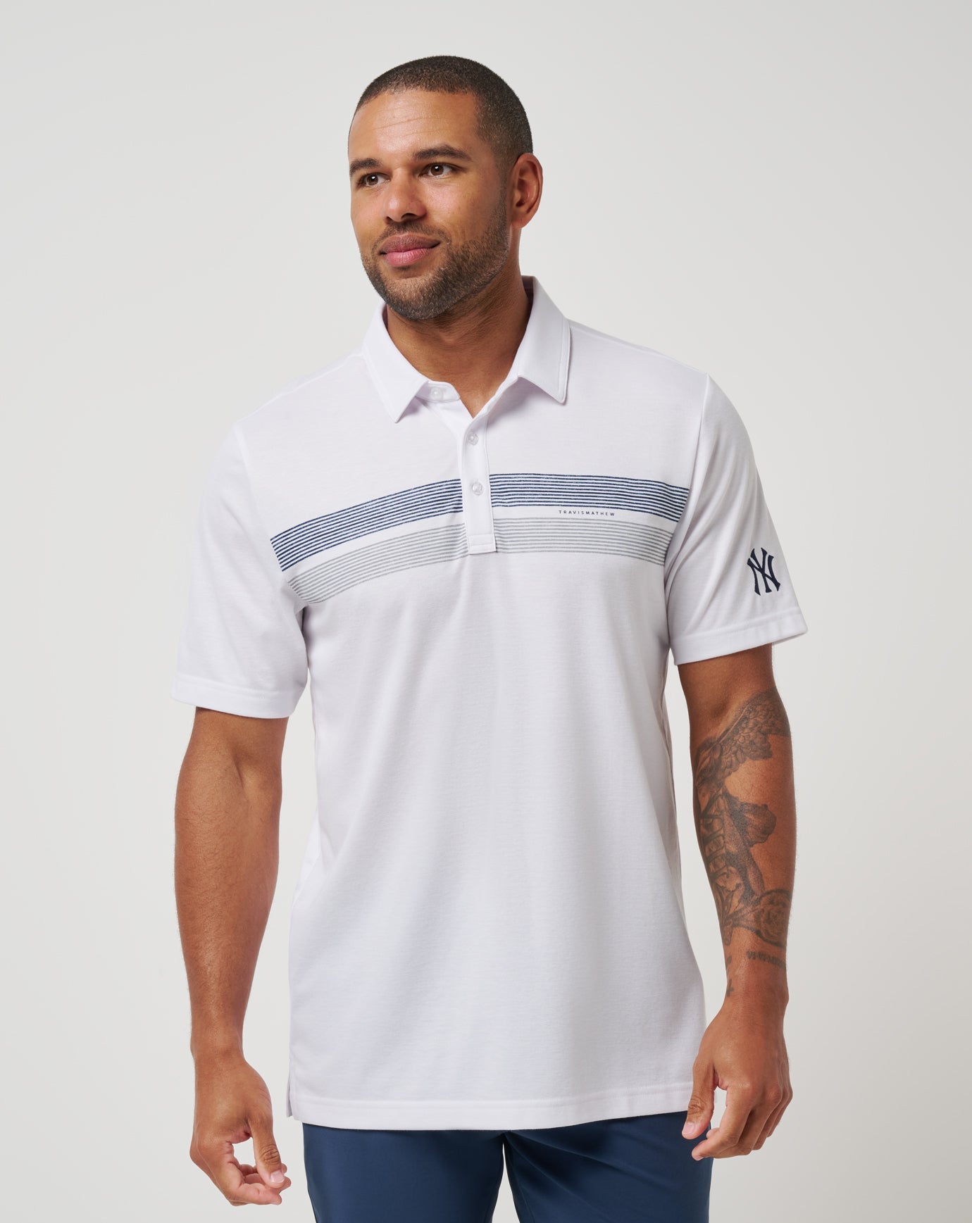 Travis Mathew Online | New York Yankees Top Recruit Polo