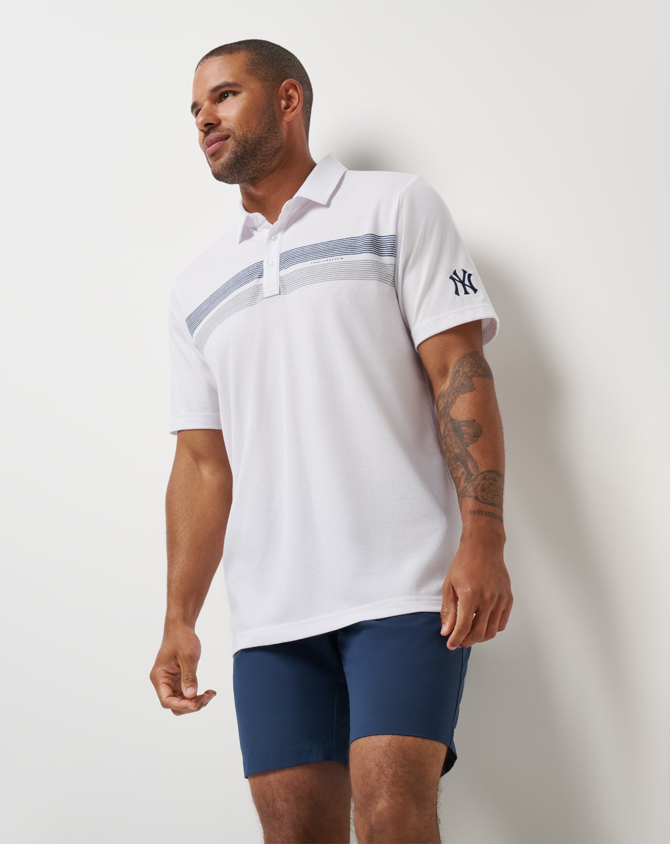 Travis Mathew Online | New York Yankees Top Recruit Polo