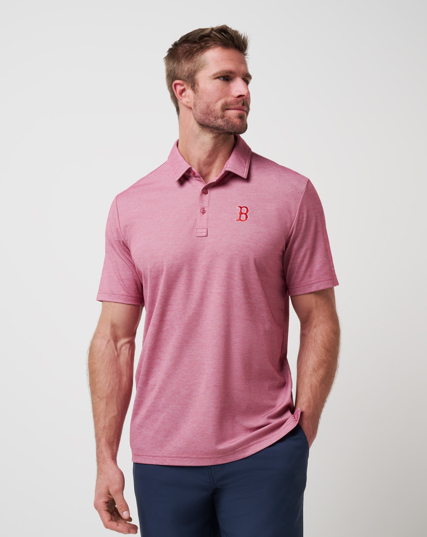 Travis Mathew Discount | Boston Red Sox Playoff Pitch Polo