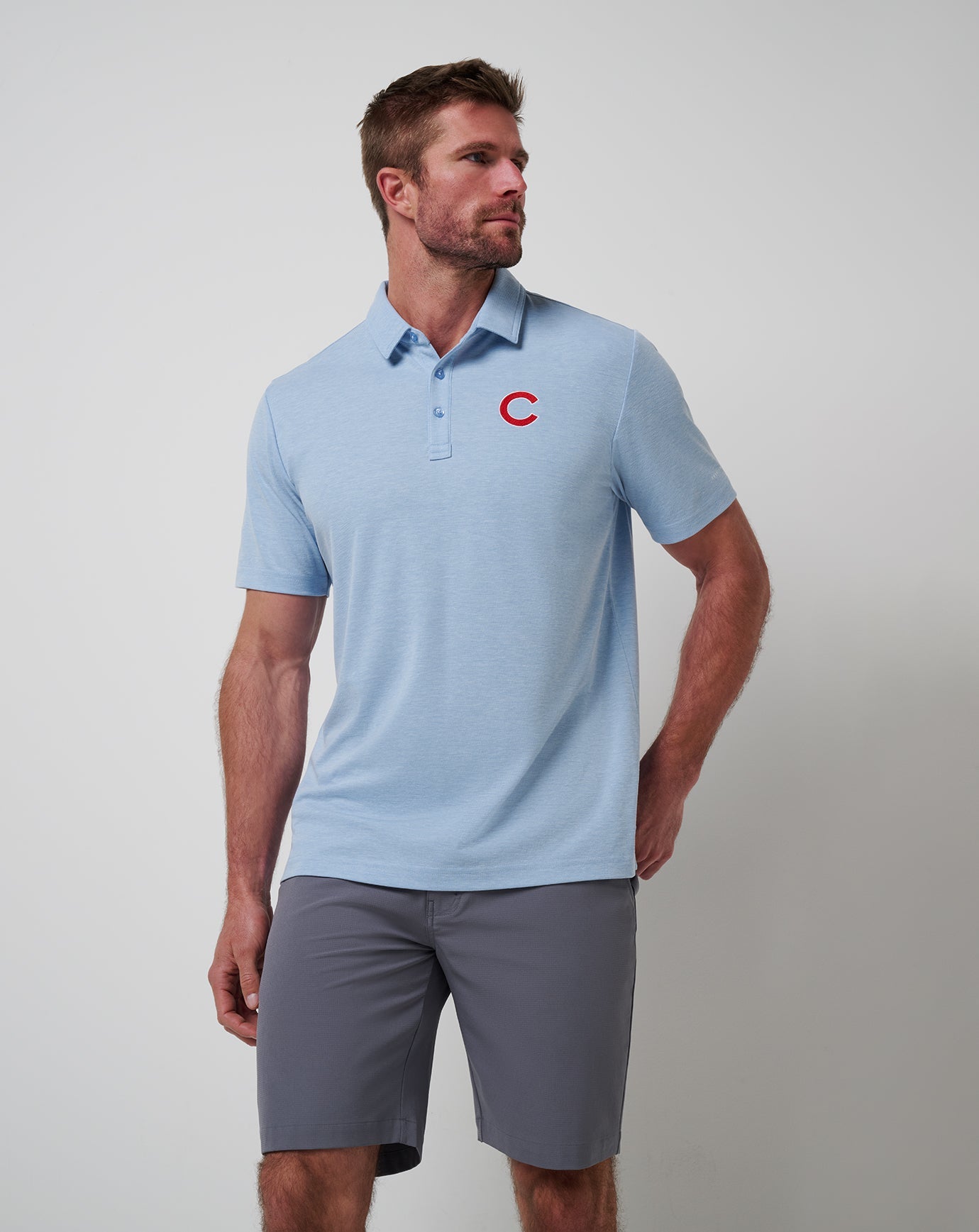Travis Mathew Sale | Chicago Cubs Playoff Pitch Polo