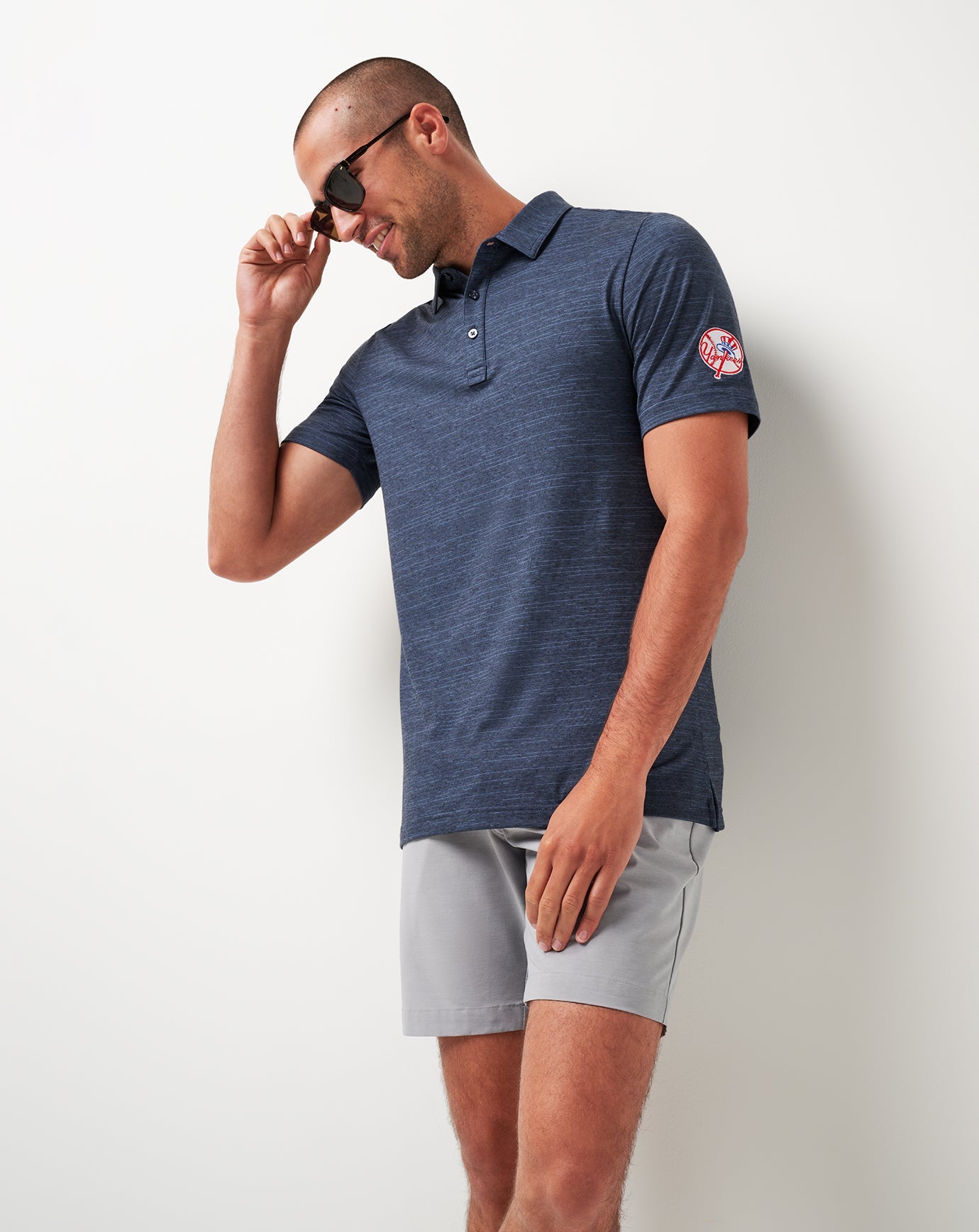 Travis Mathew Hot sale | New York Yankees The Heater Polo