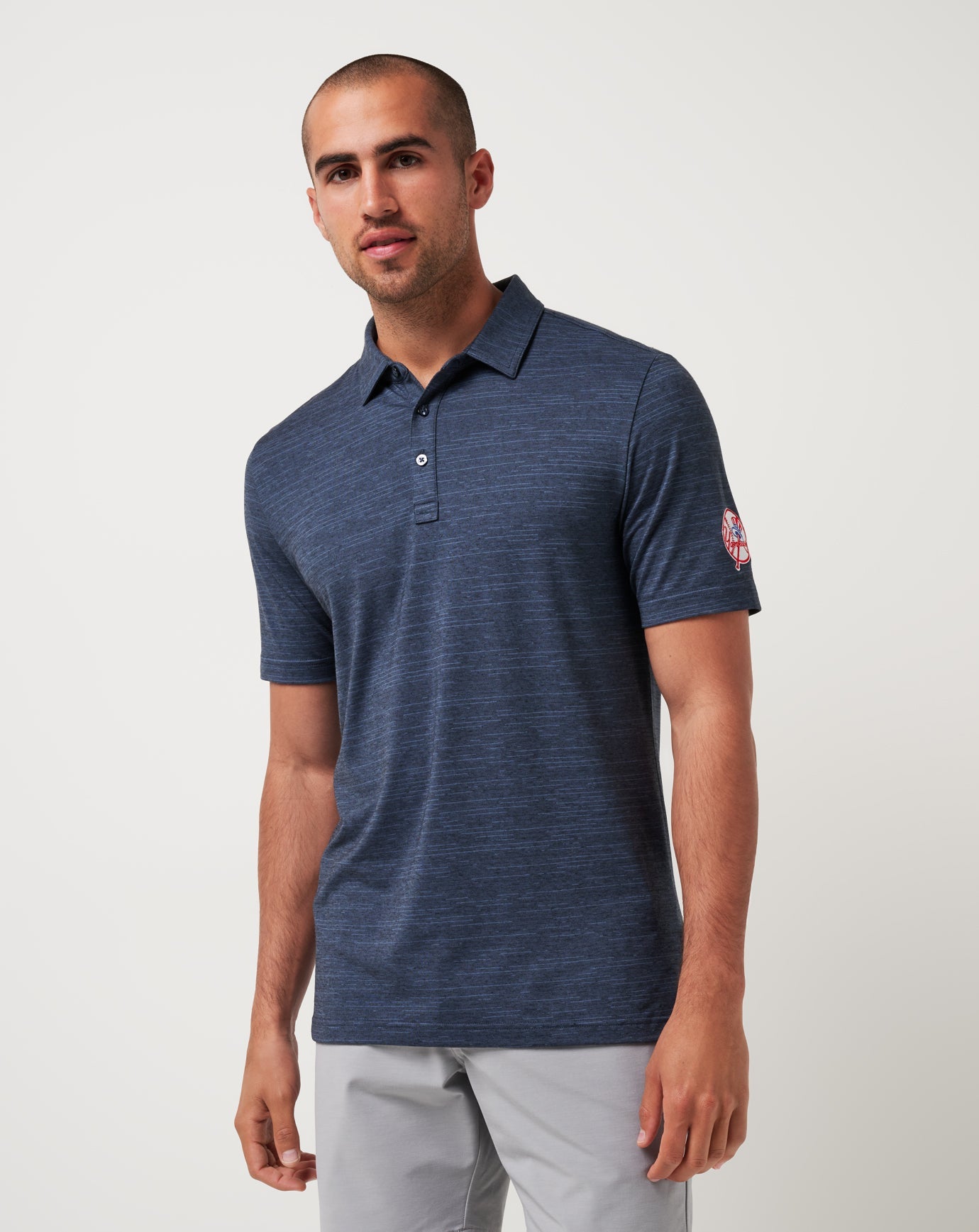 Travis Mathew Hot sale | New York Yankees The Heater Polo