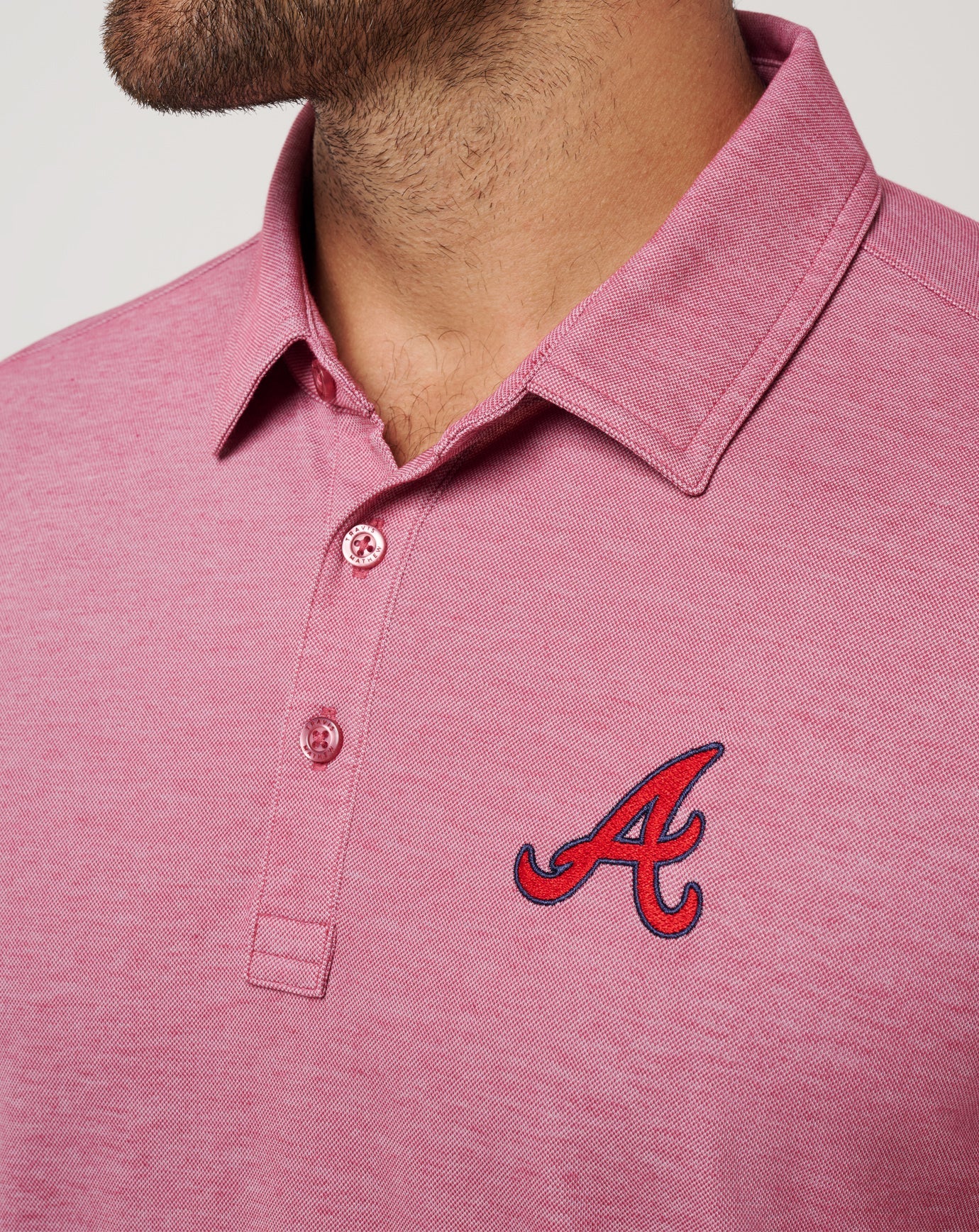 Travis Mathew Sale | Atlanta Braves Playoff Pitch Polo