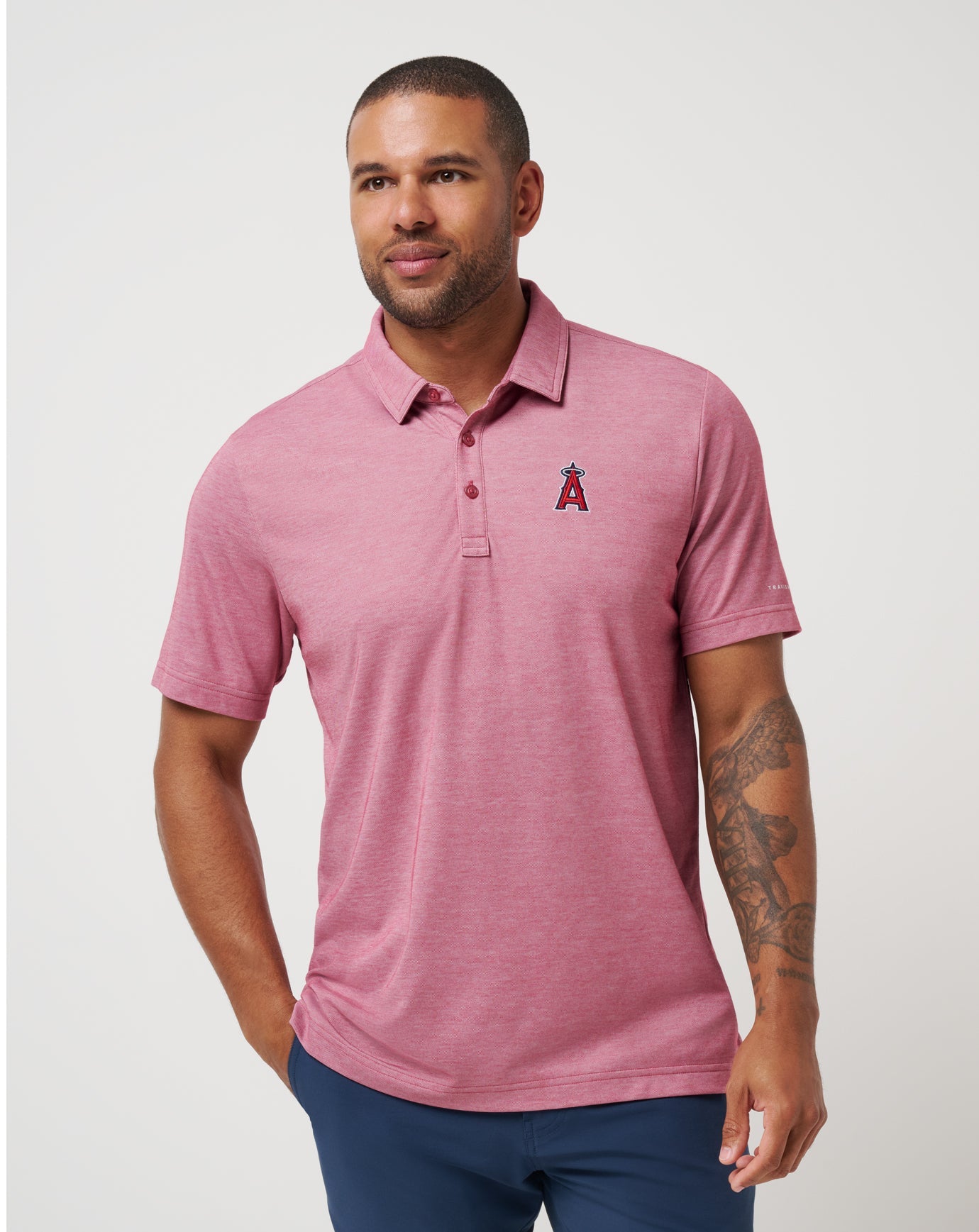 Travis Mathew Hot sale | Los Angeles Angels Playoff Pitch Polo