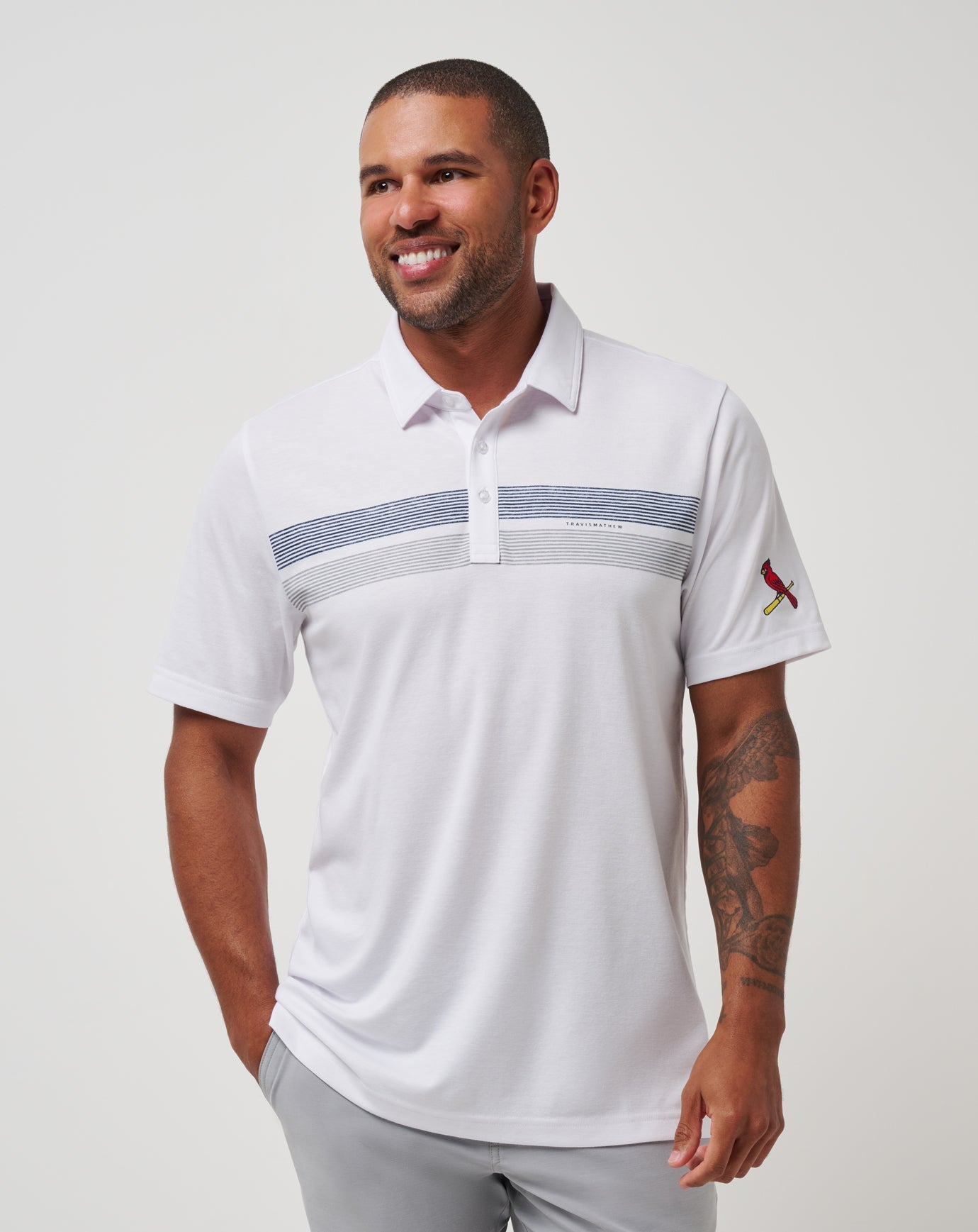 Travis Mathew For sale | St Louis Cardinals Top Recruit Polo