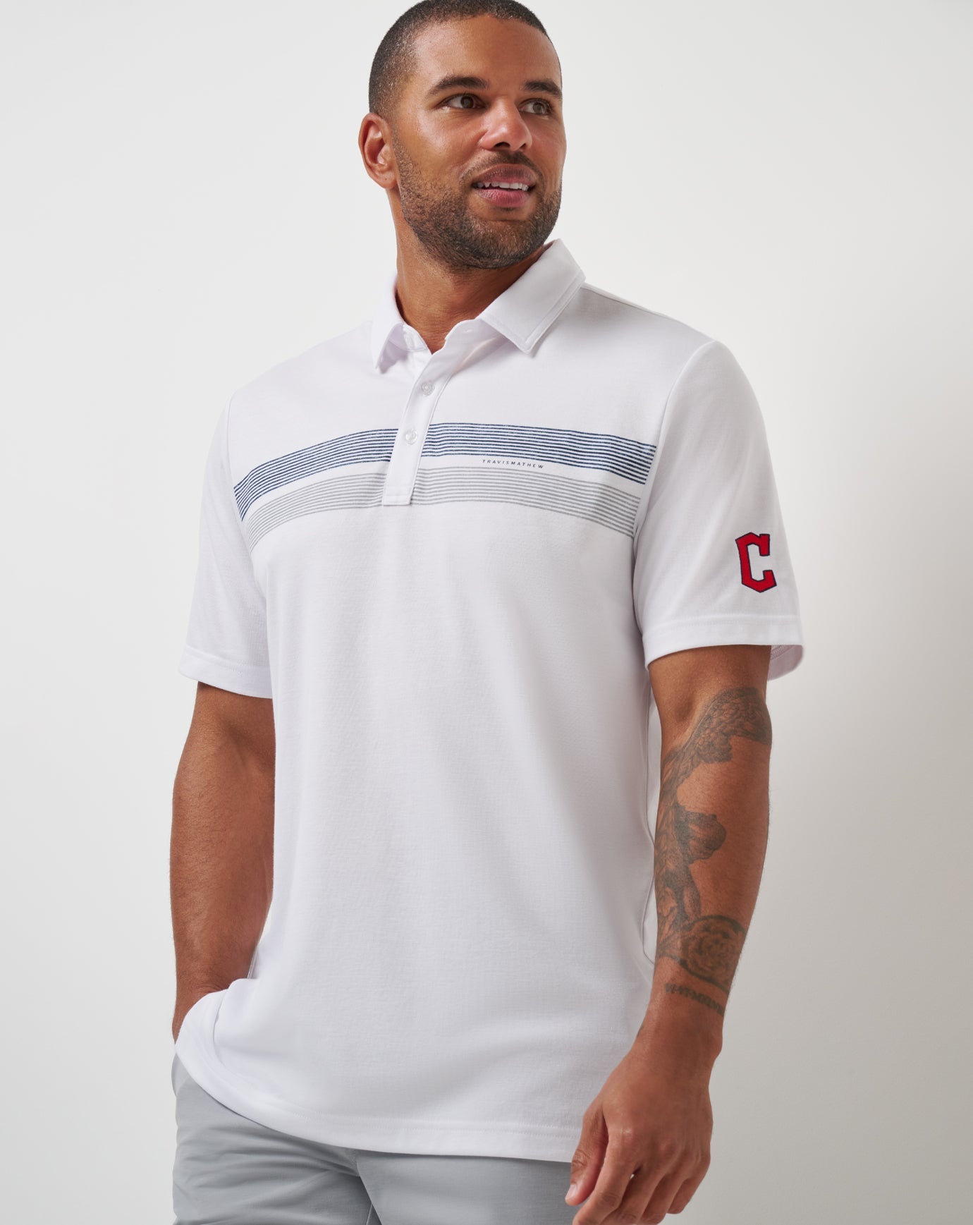 Travis Mathew Sale | Cleveland Guardians Top Recruit Polo