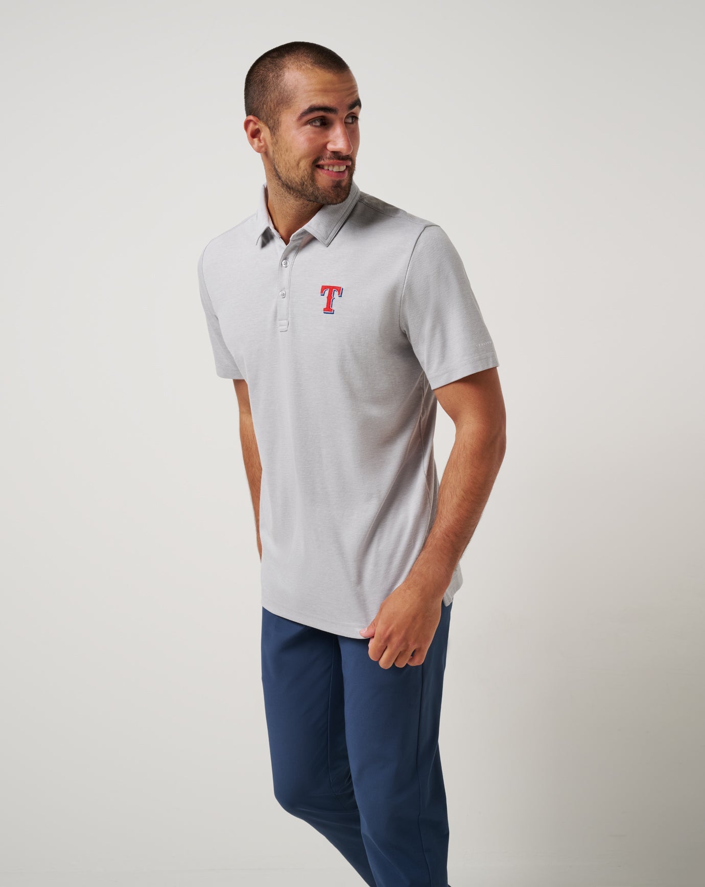 Travis Mathew Online | Texas Rangers Playoff Pitch Polo