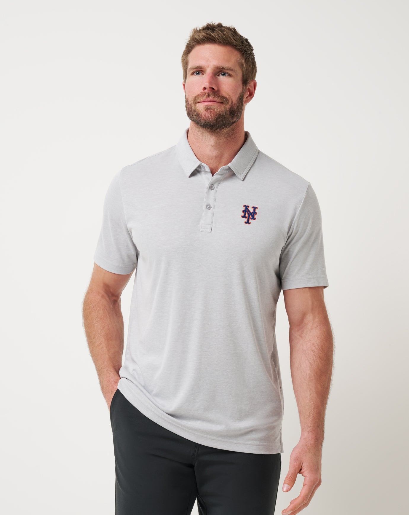 Travis Mathew Outlet | New York Mets Playoff Pitch Polo