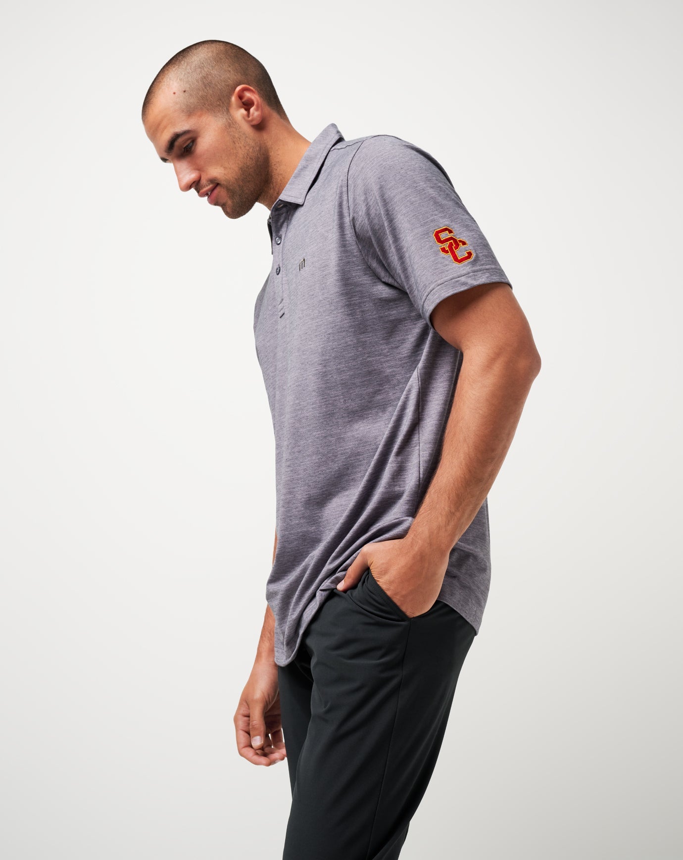 Travis Mathew For sale | USC The Heater Polo