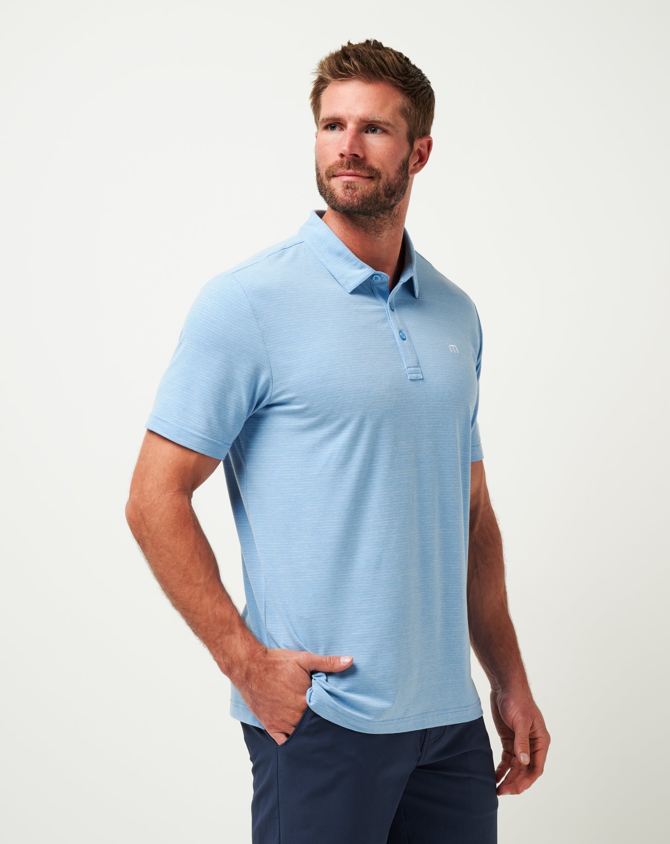 Travis Mathew Online | Texas Rangers The Heater Polo
