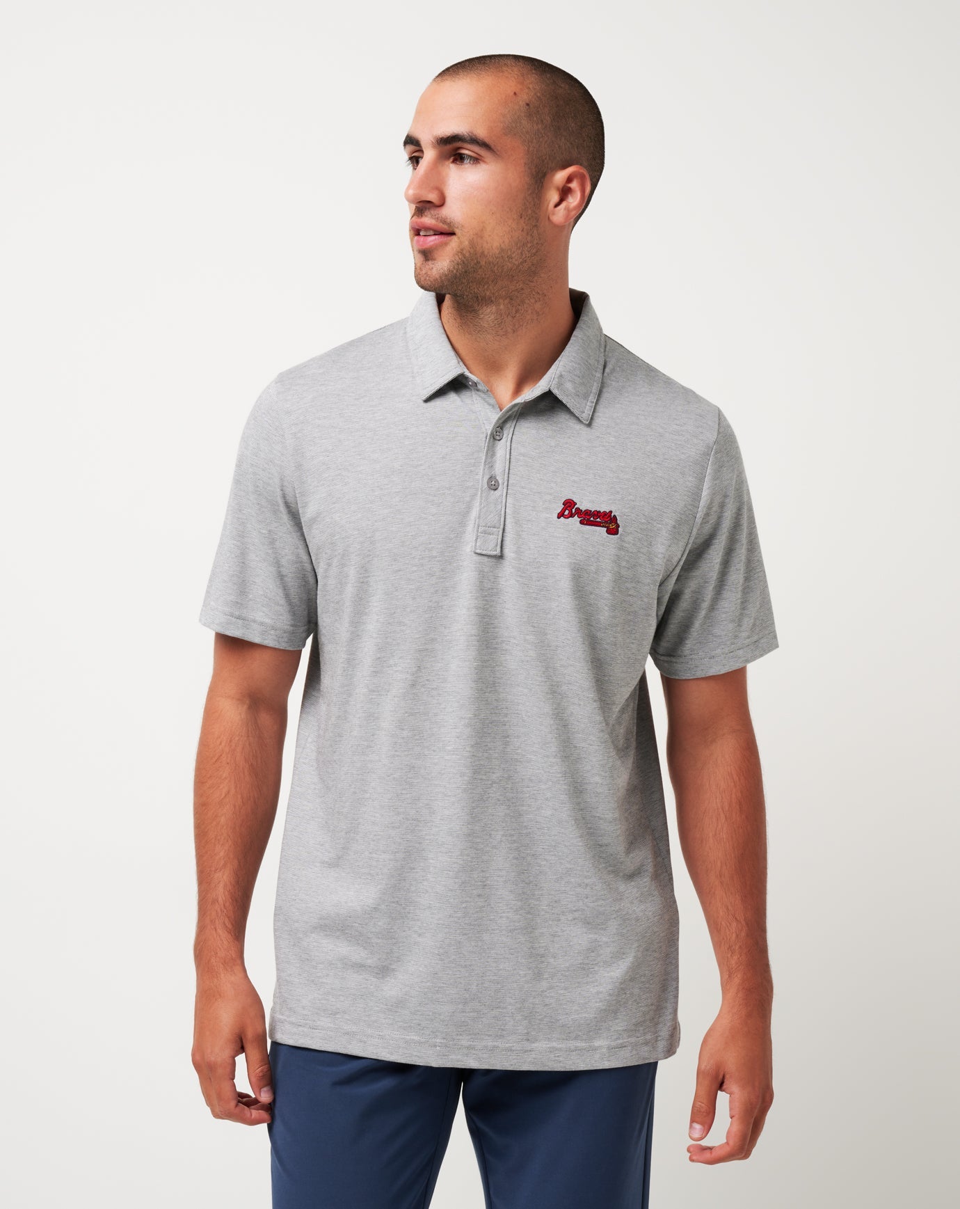 Travis Mathew Outlet | Atlanta Braves The Zinna Polo