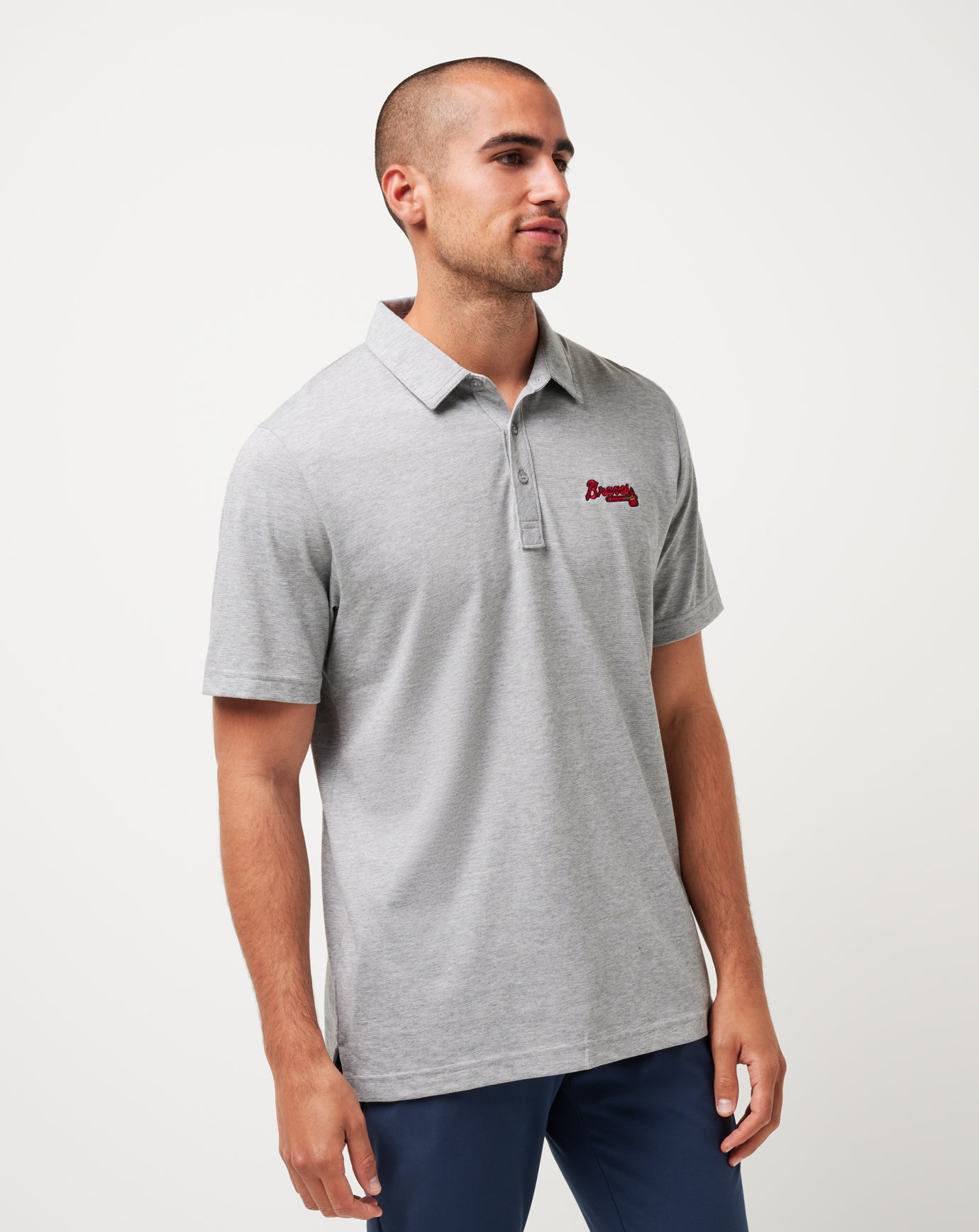 Travis Mathew Outlet | Atlanta Braves The Zinna Polo