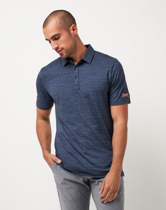 Travis Mathew Hot sale | Atlanta Braves The Heater Polo