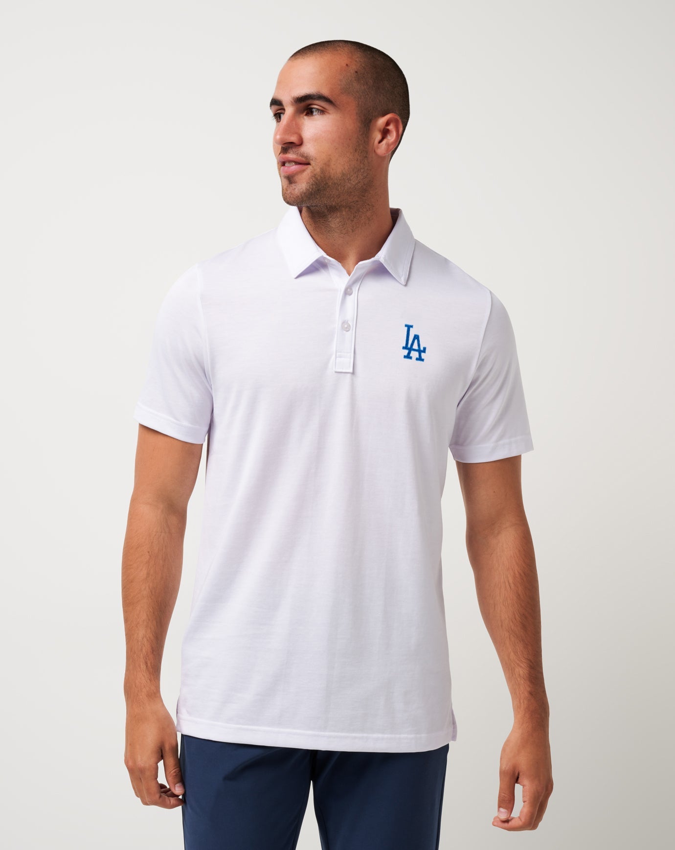 Travis Mathew Discount | Los Angeles Dodgers The Zinna Polo
