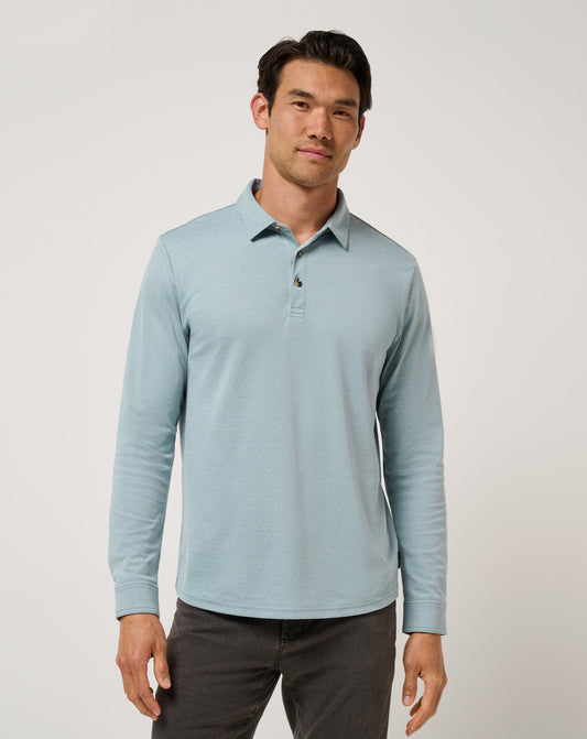 Travis Mathew New | Handsome Town Long Sleeve Polo