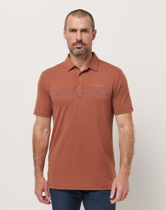 Travis Mathew Outlet | The Heater Chest Stripe Polo