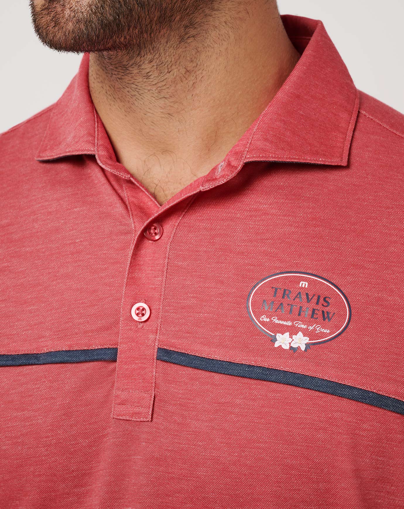 Travis Mathew For sale | Featherweight Our Favorite Time Of Year Polo