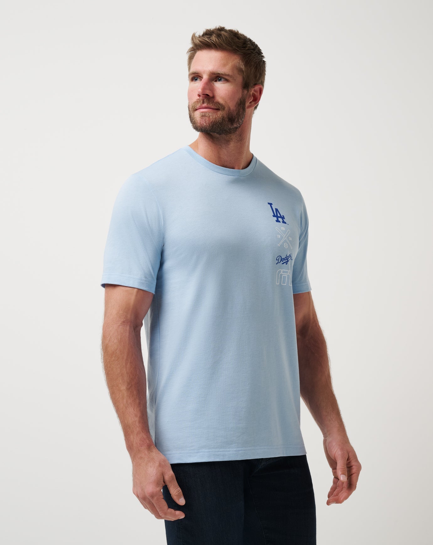 Travis Mathew Sale | Los Angeles Dodgers Sunset Slam 2.0 Tee