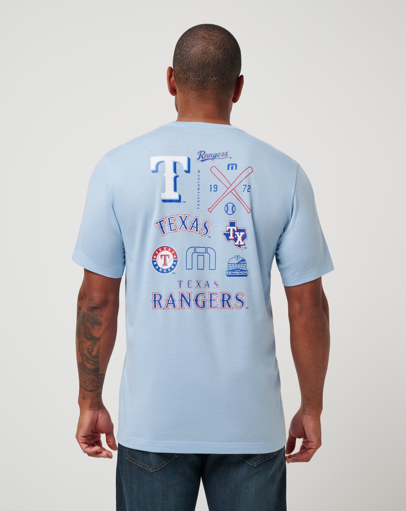 Travis Mathew New | Texas Rangers Friendly Rivalry Tee