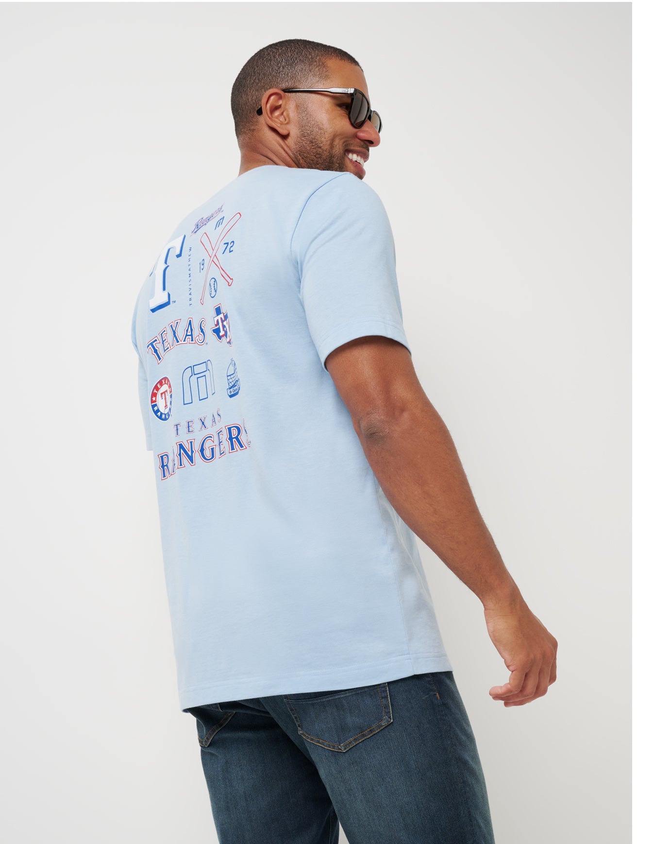 Travis Mathew New | Texas Rangers Friendly Rivalry Tee
