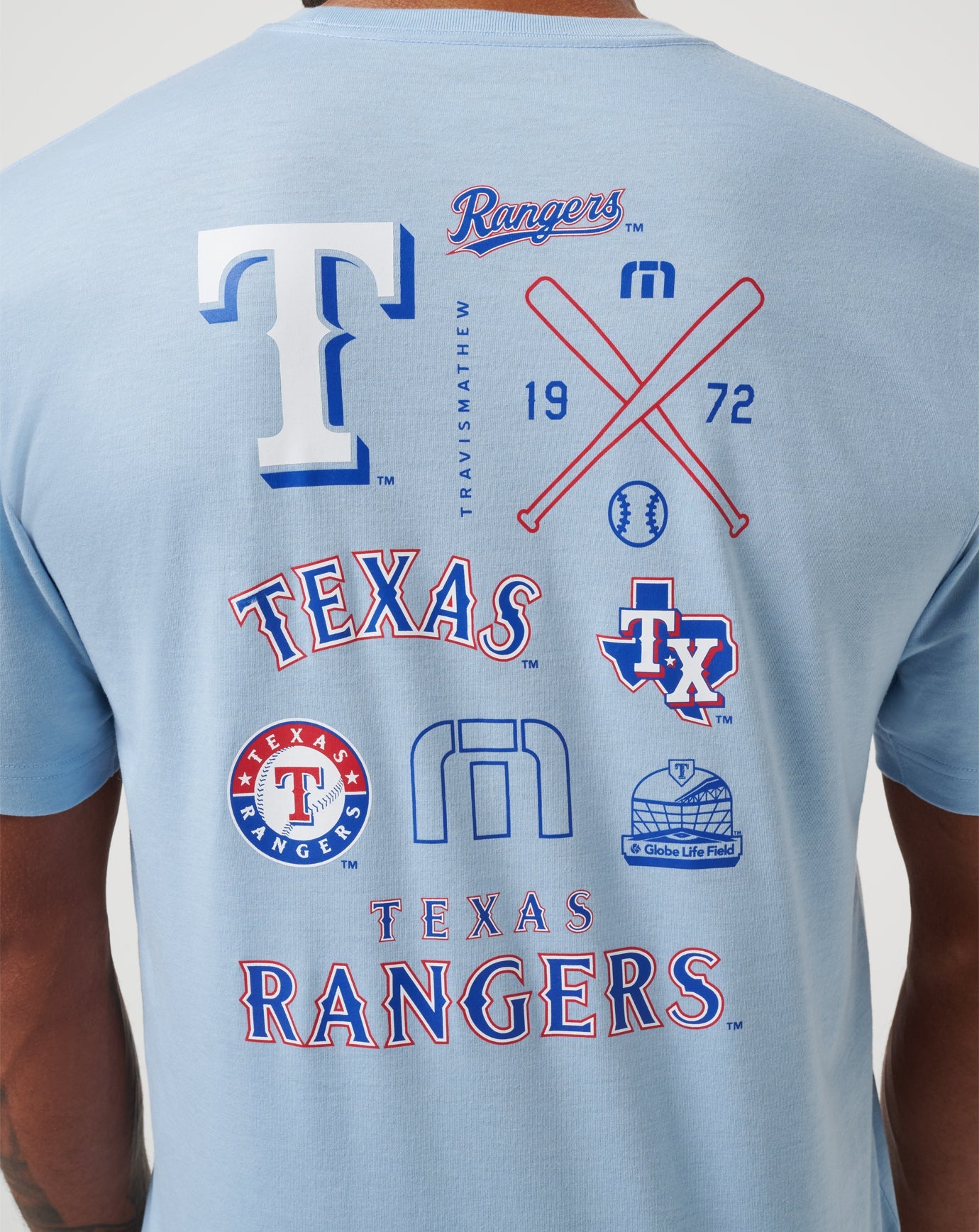 Travis Mathew New | Texas Rangers Friendly Rivalry Tee