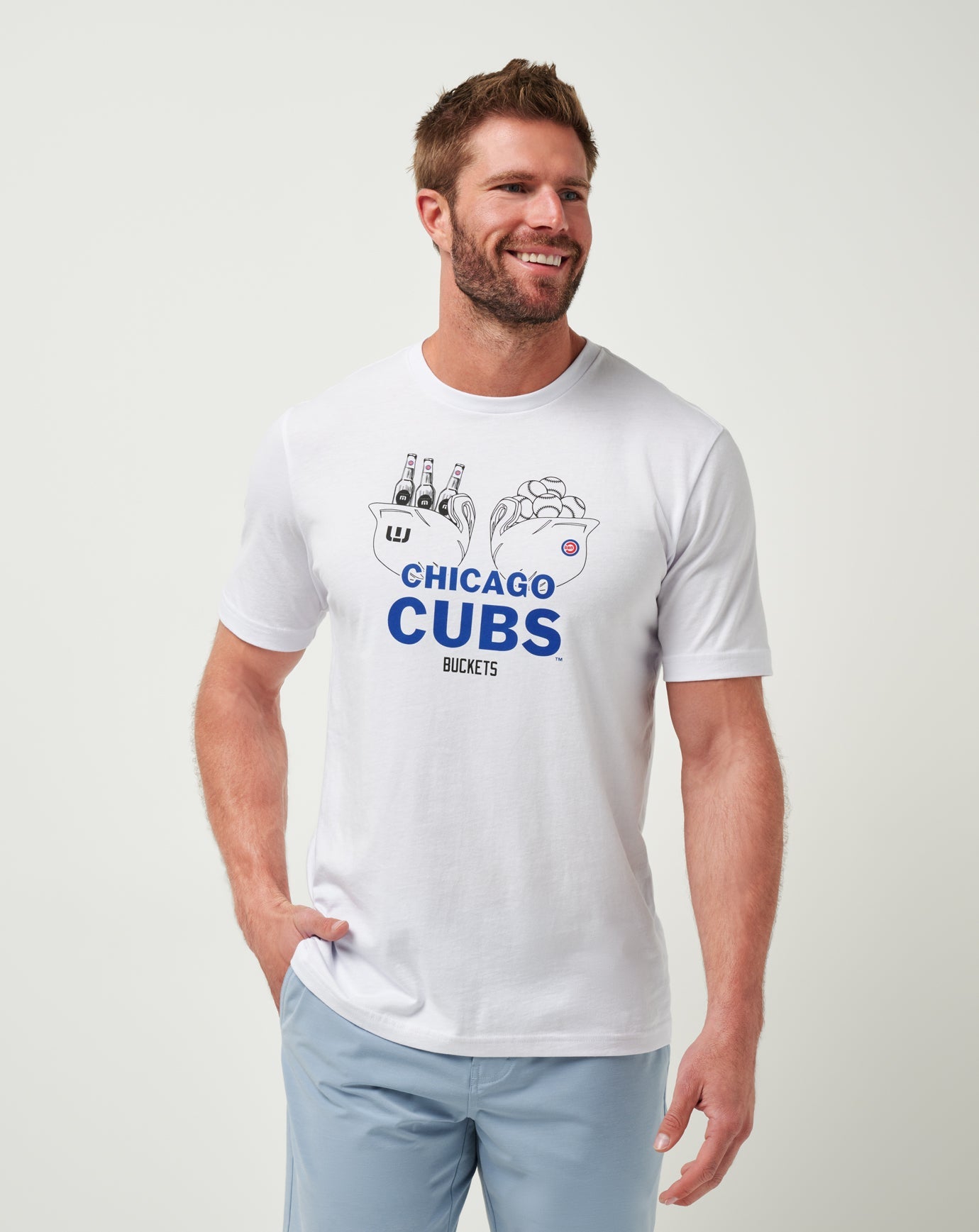 Travis Mathew Outlet | Chicago Cubs Strike One Tee