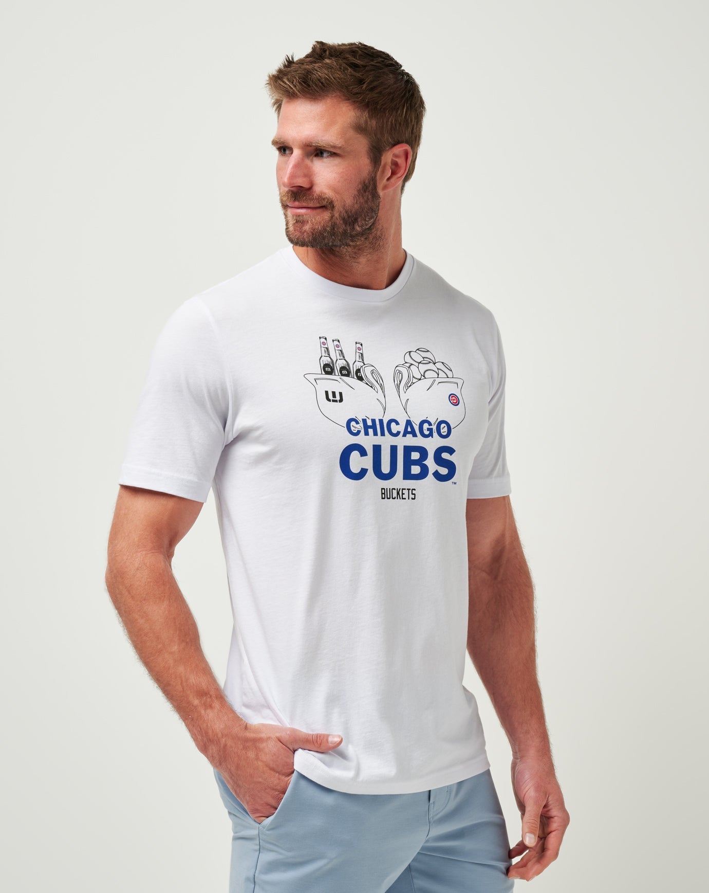 Travis Mathew Outlet | Chicago Cubs Strike One Tee